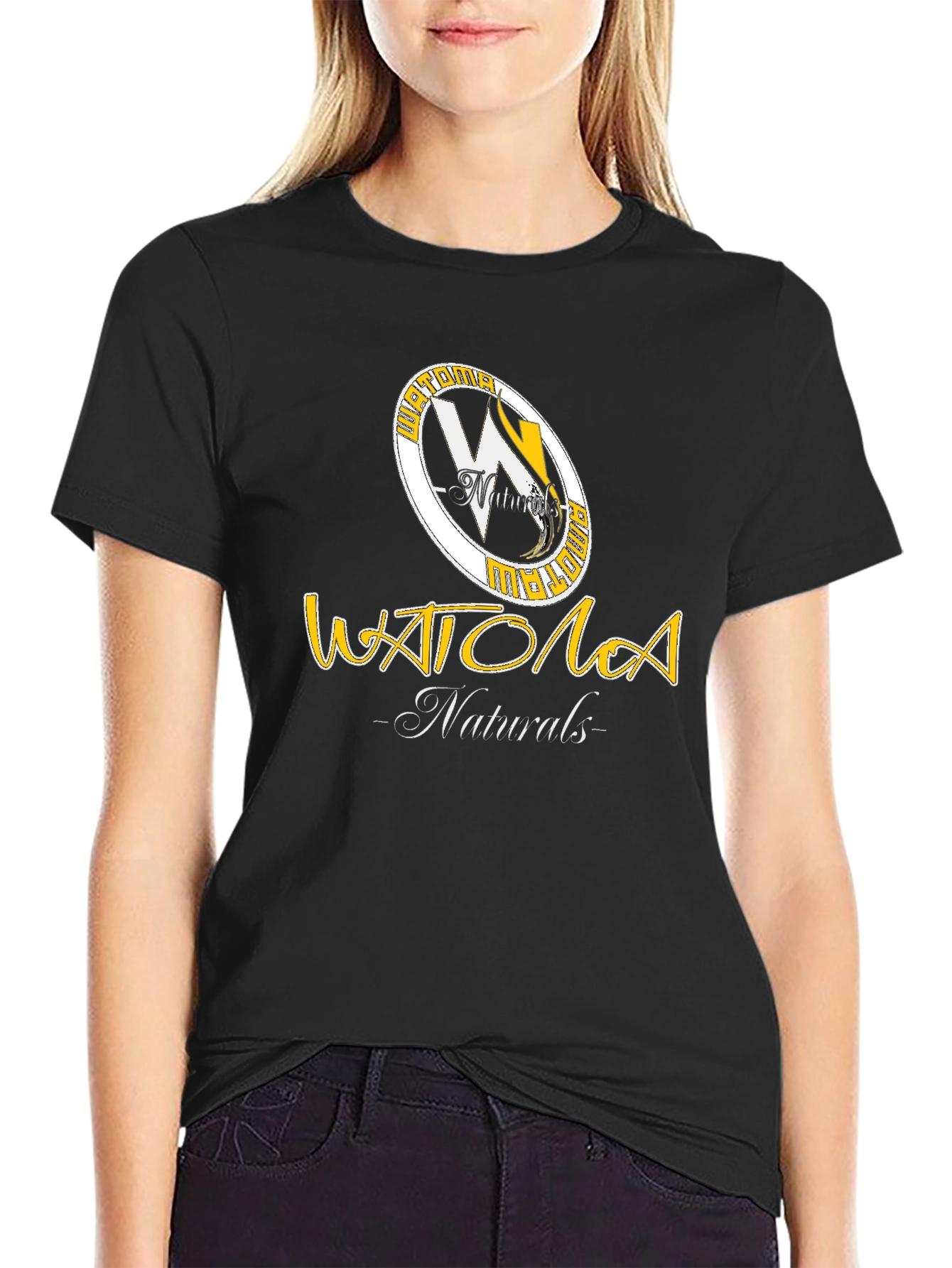 Watola Naturals Black Graphic Tee