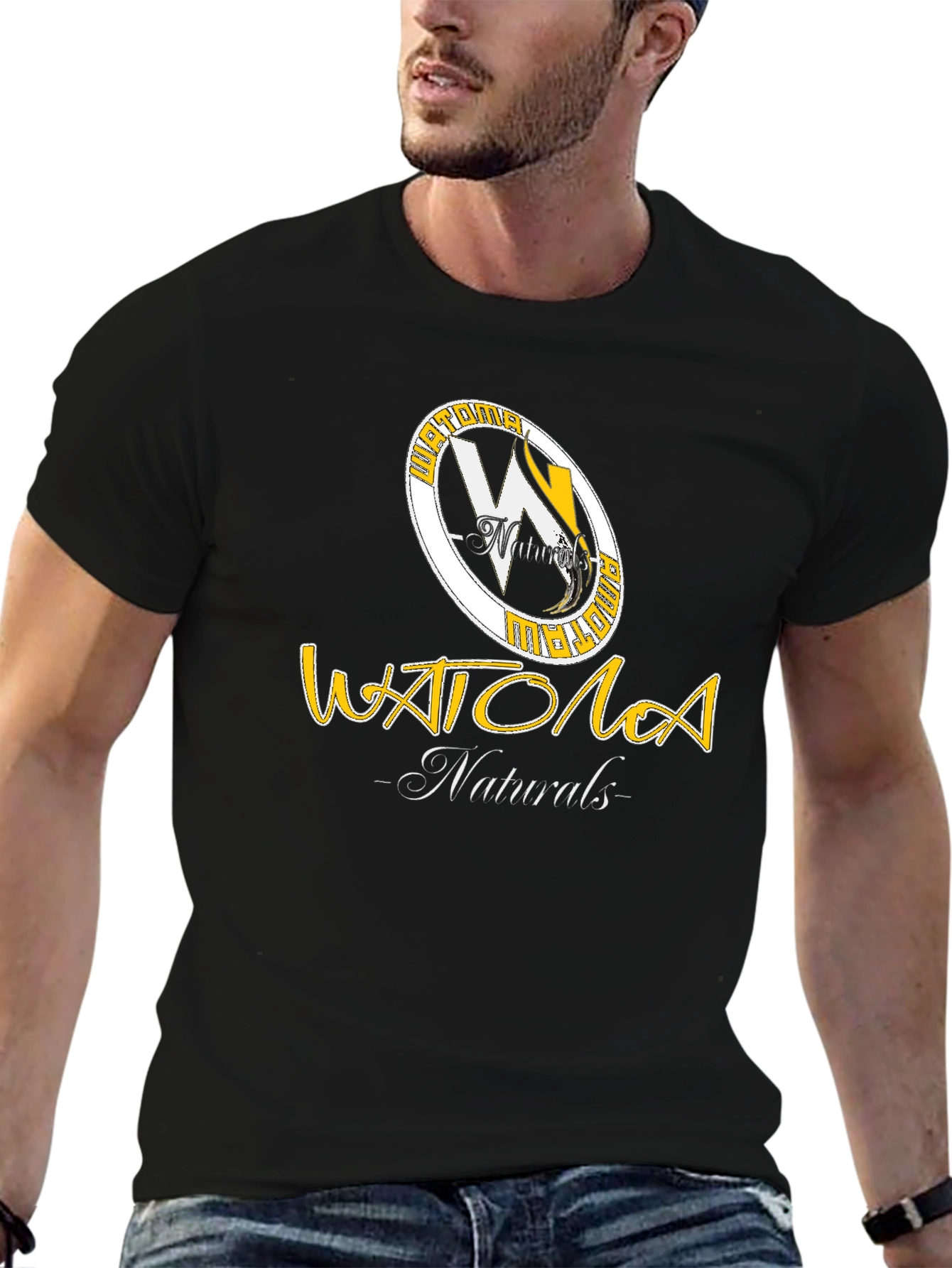 Watola Naturals Black Graphic Tee