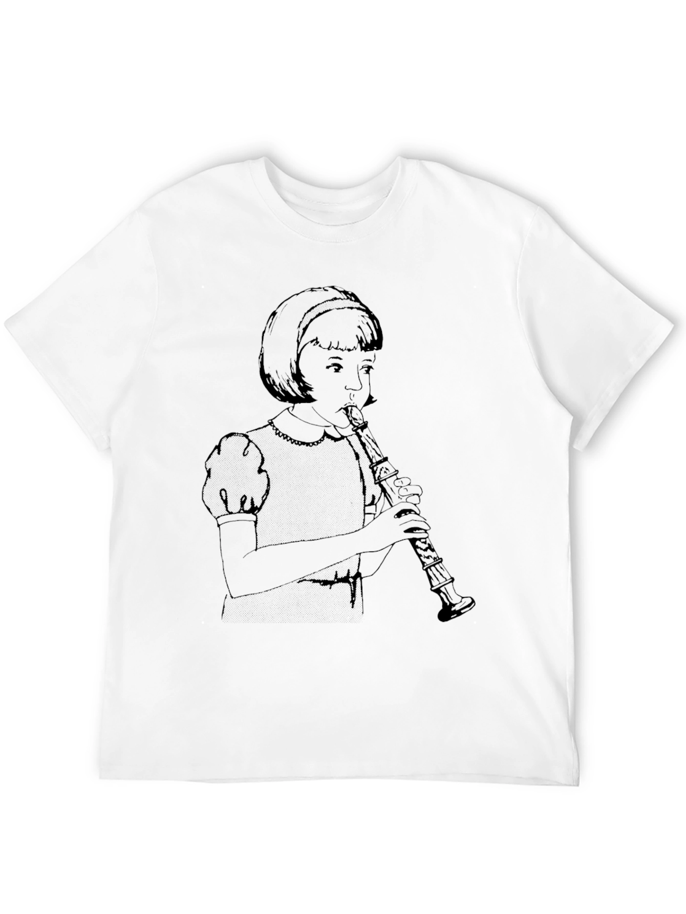 Girl Playing Clarinet Graphic T-Shirt - Unisex