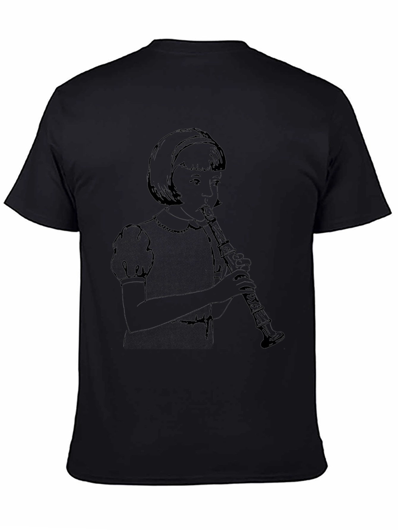 Girl Playing Clarinet Graphic T-Shirt - Unisex