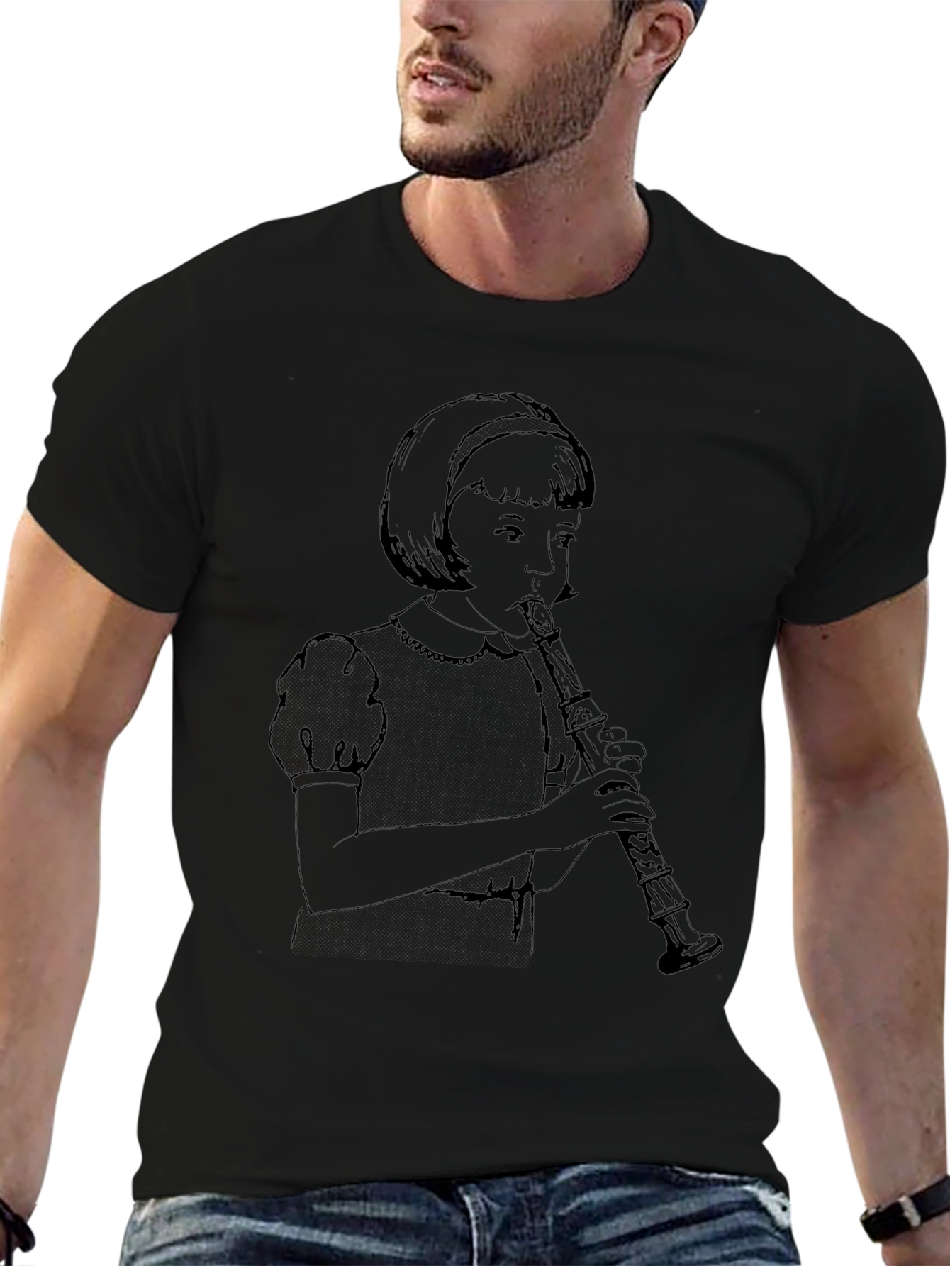 Girl Playing Clarinet Graphic T-Shirt - Unisex