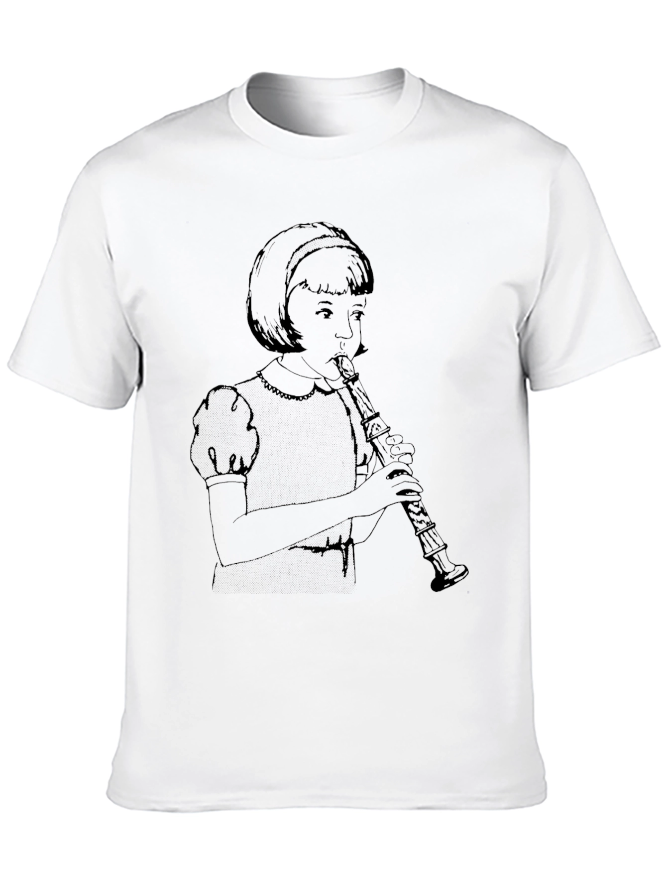 Girl Playing Clarinet Graphic T-Shirt - Unisex