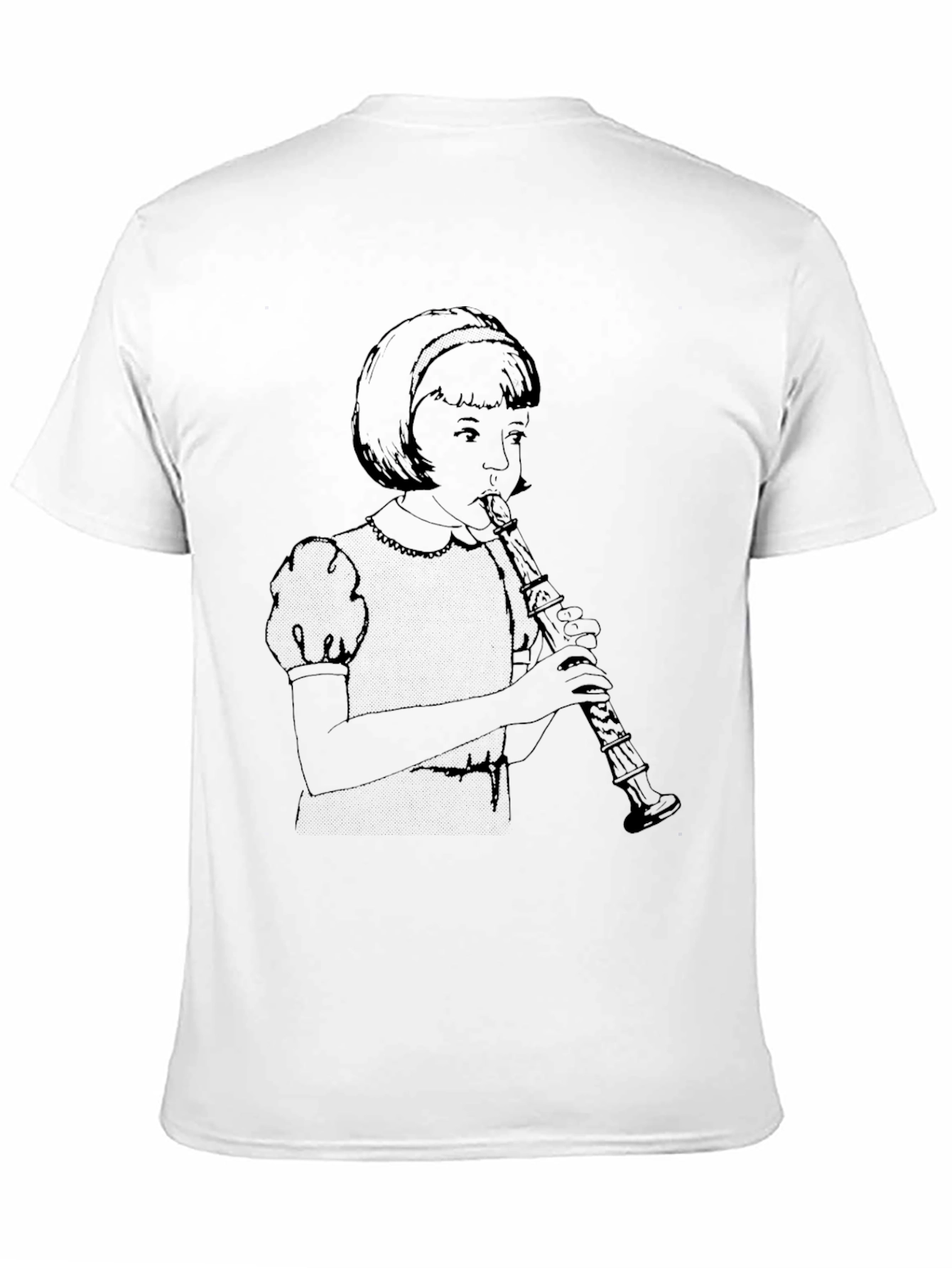 Girl Playing Clarinet Graphic T-Shirt - Unisex
