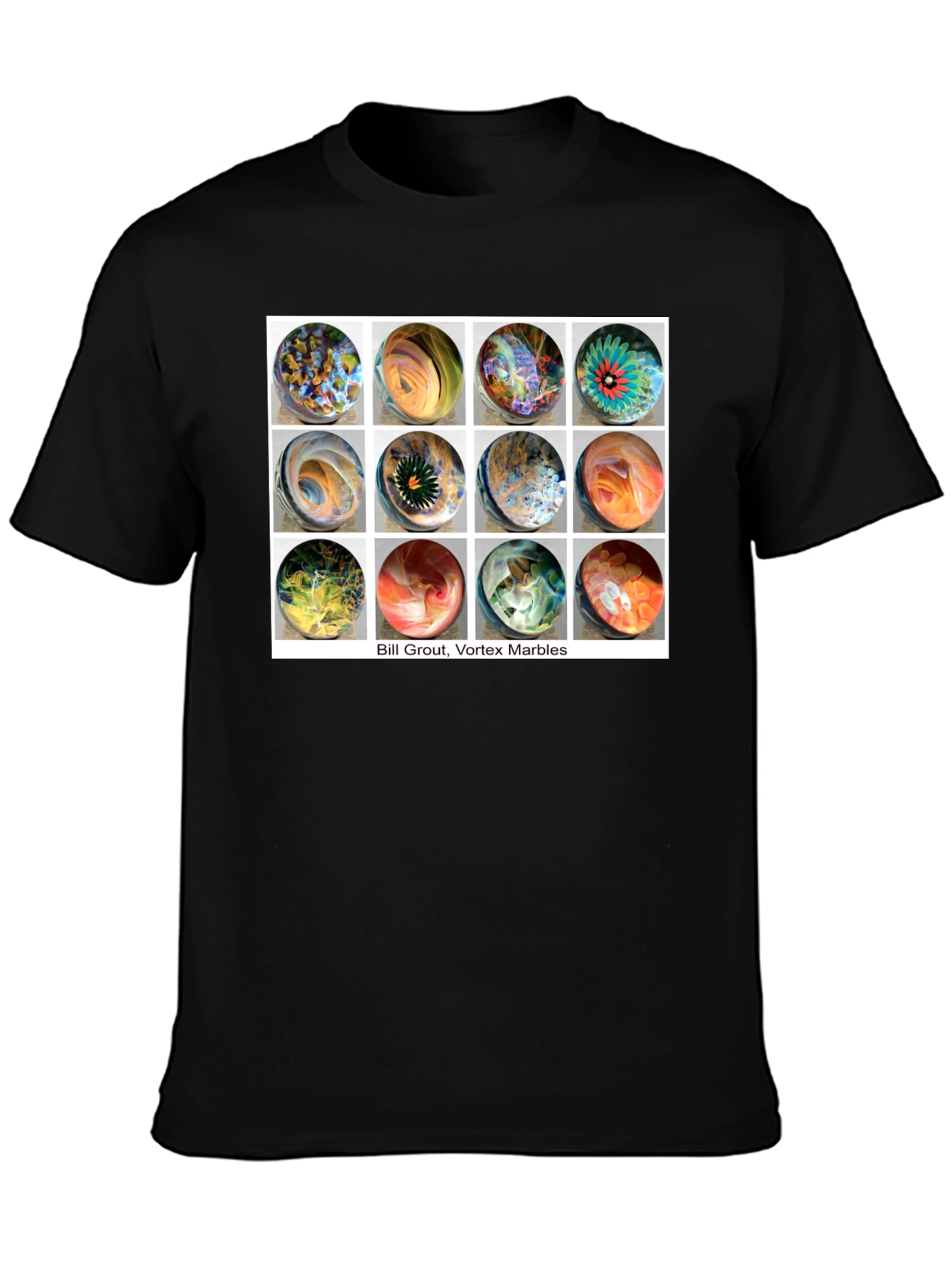 Bill Grout Vortex Marbles Graphic T-Shirt