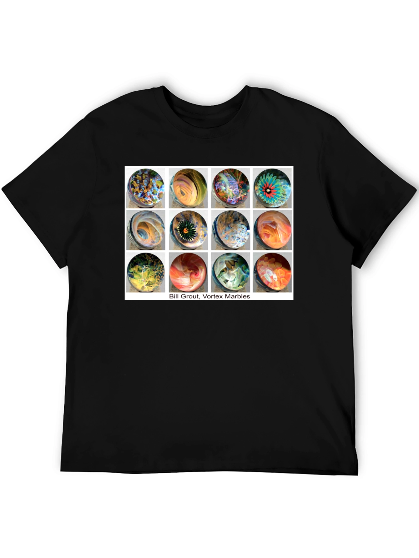 Bill Grout Vortex Marbles Graphic T-Shirt
