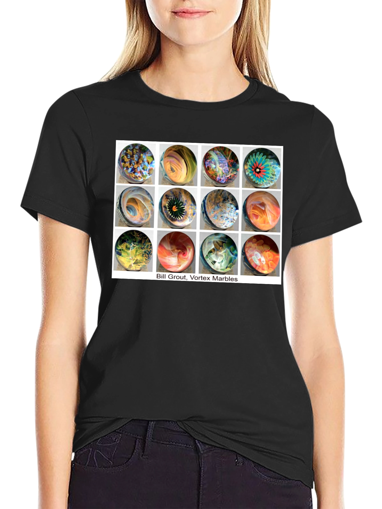Bill Grout Vortex Marbles Graphic T-Shirt