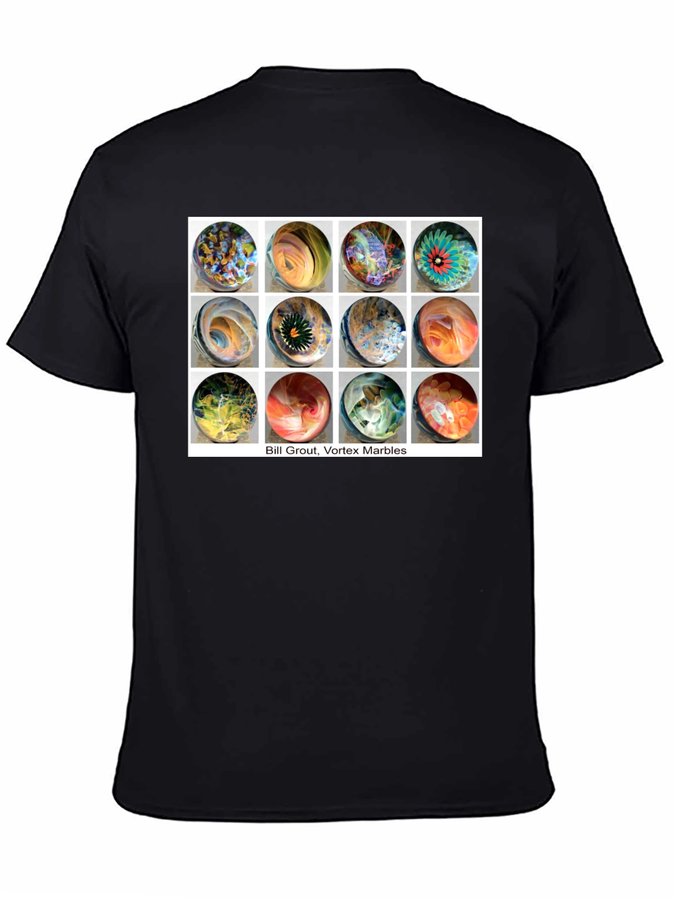 Bill Grout Vortex Marbles Graphic T-Shirt