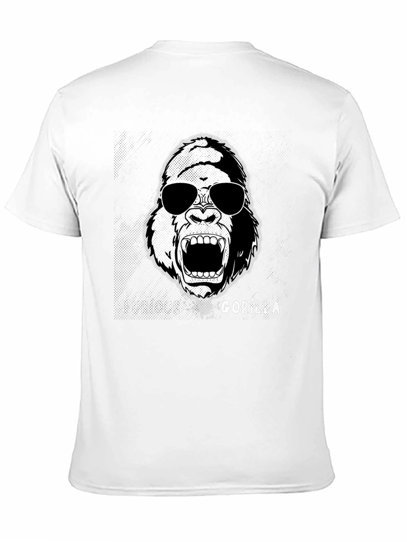 Furious Gorilla Graphic Tee - Black Cotton T-Shirt