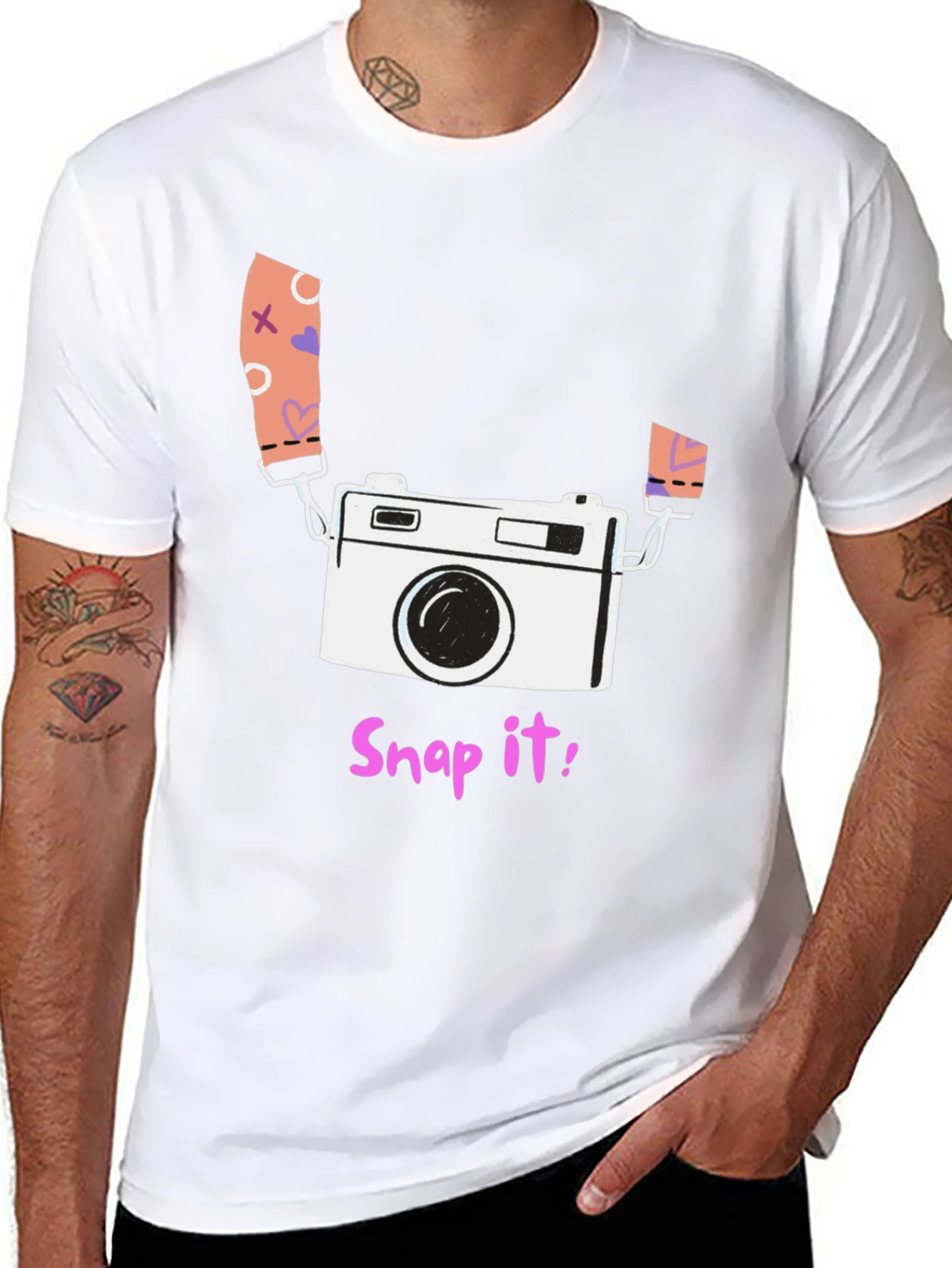 Snap It! Camera Graphic Tee - Stylish Casual Wear