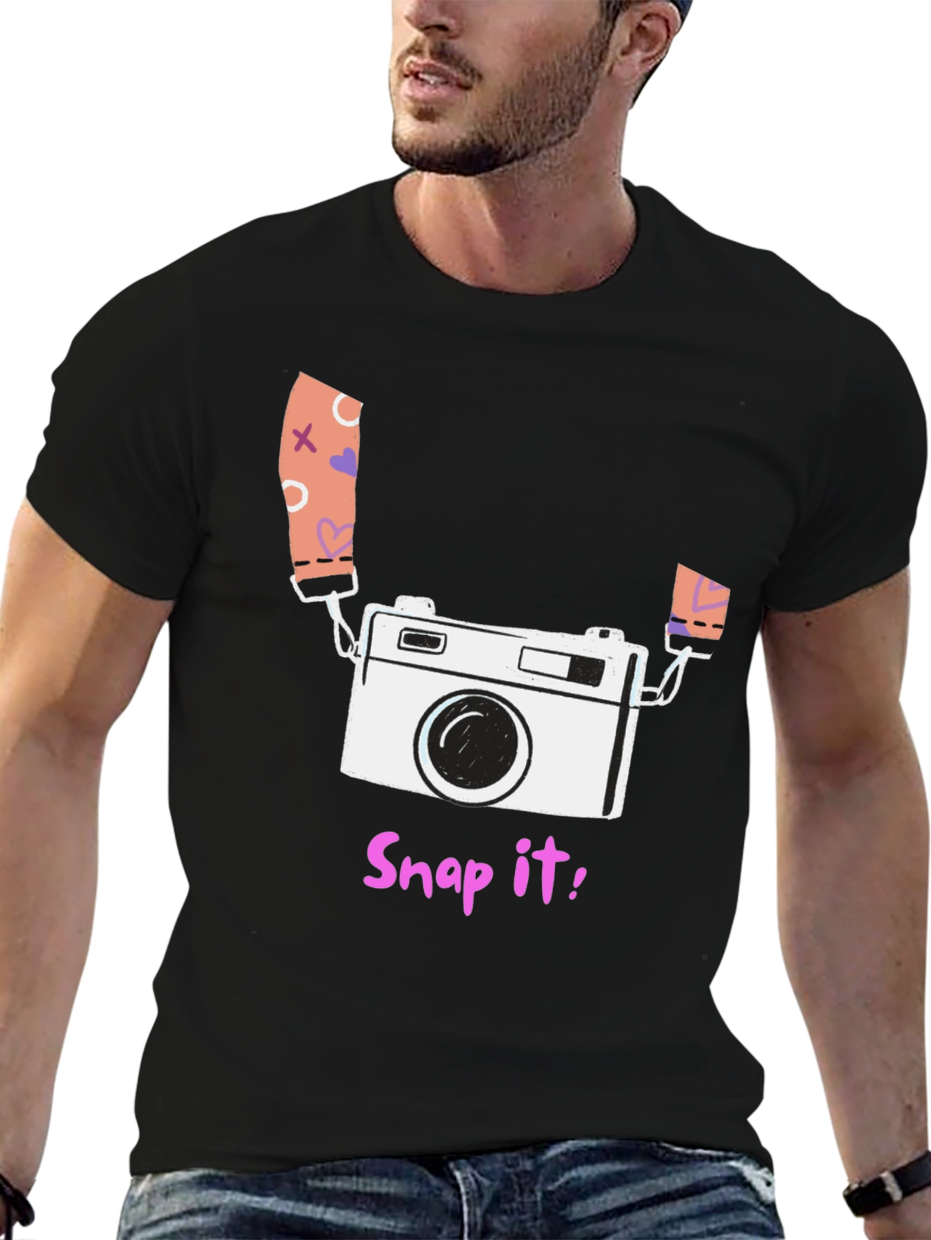 Snap It! Camera Graphic Tee - Stylish Casual Wear
