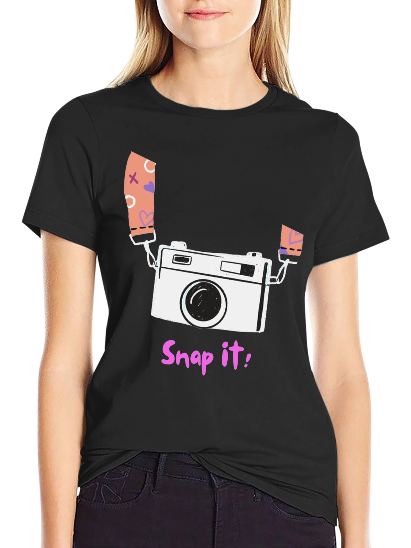Snap It! Camera Graphic Tee - Stylish Casual Wear