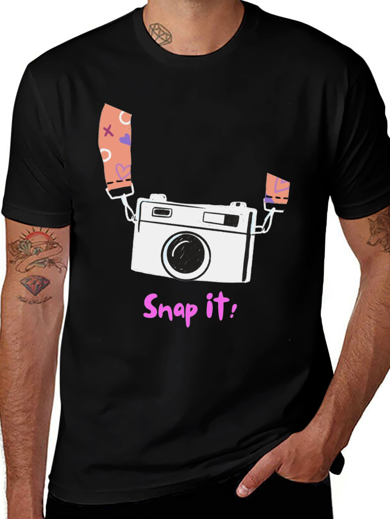 Snap It! Camera Graphic Tee - Stylish Casual Wear