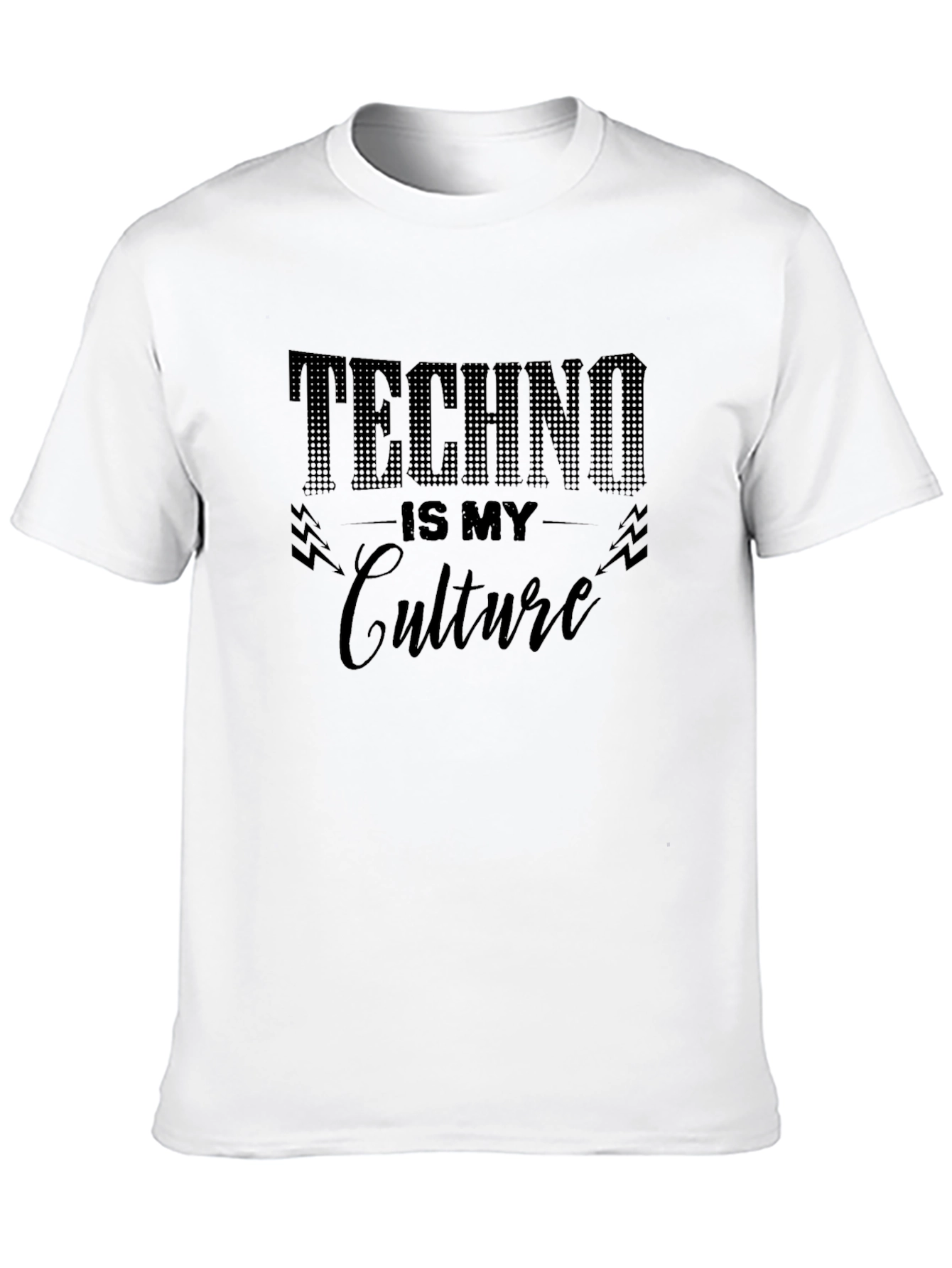 Techno is My Culture Black T-Shirt