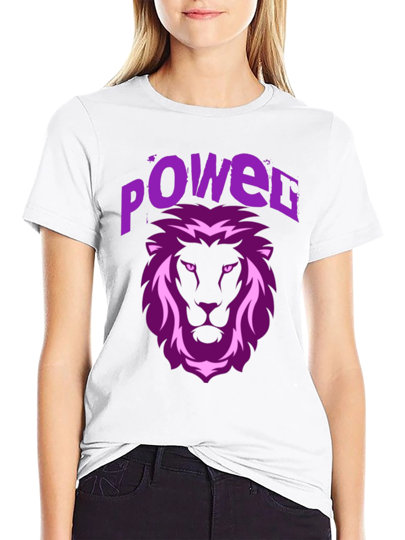Power Lion Graphic Tee - Black