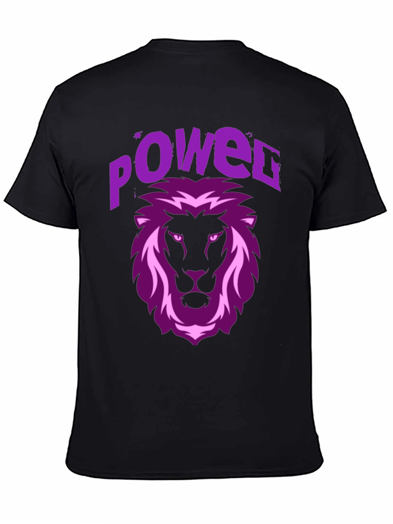 Power Lion Graphic Tee - Black