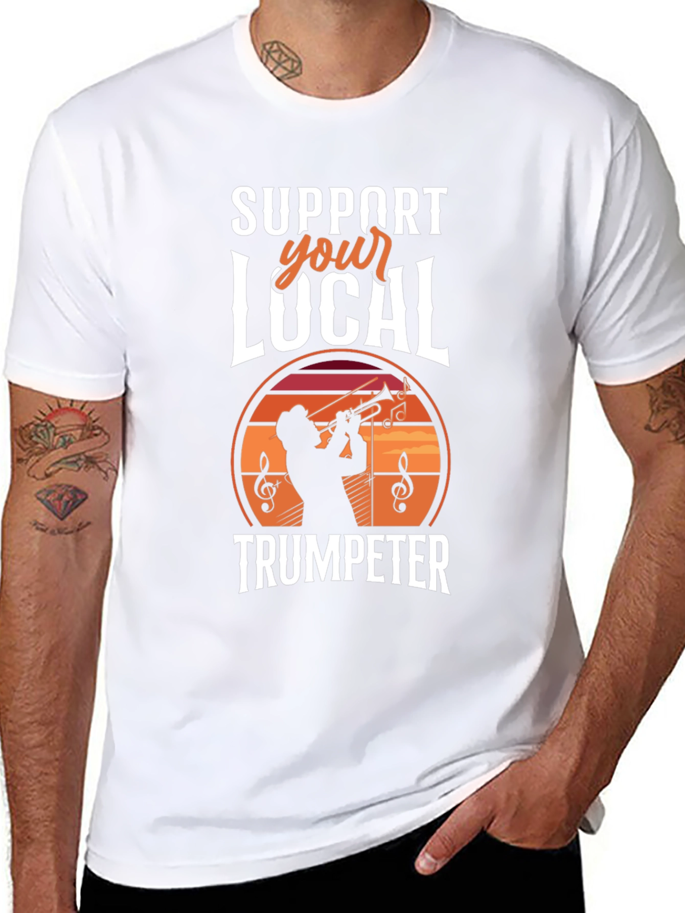 Support Your Local Trumpeter Black T-Shirt