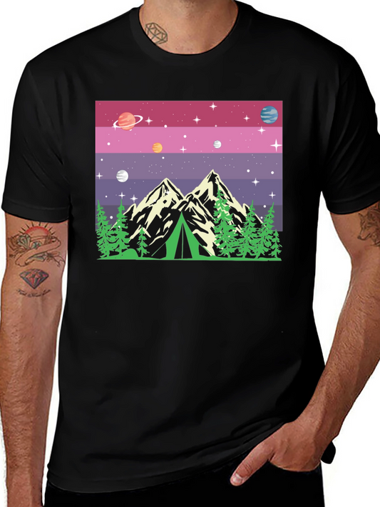 Cosmic Camping Graphic T-Shirt