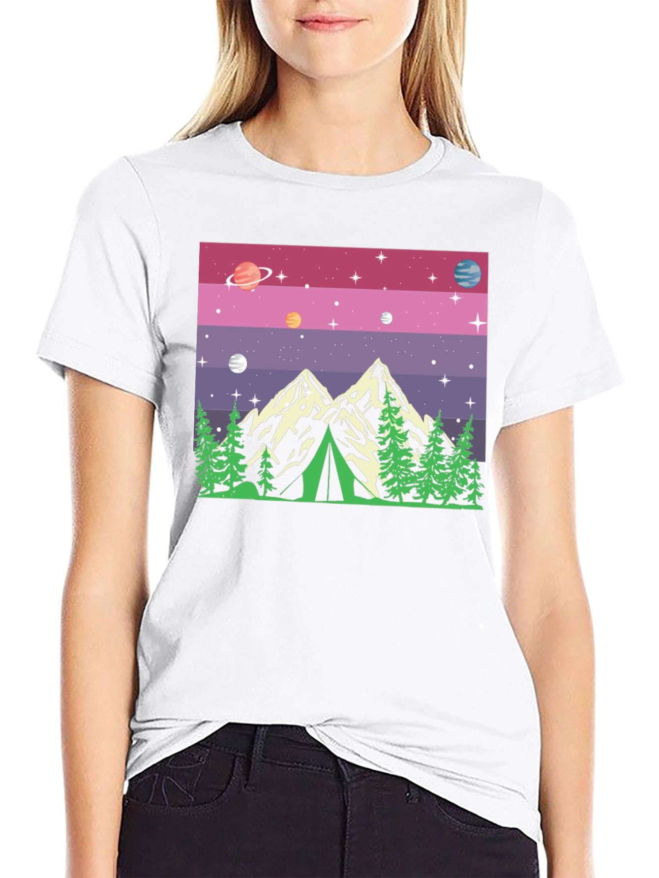 Cosmic Camping Graphic T-Shirt