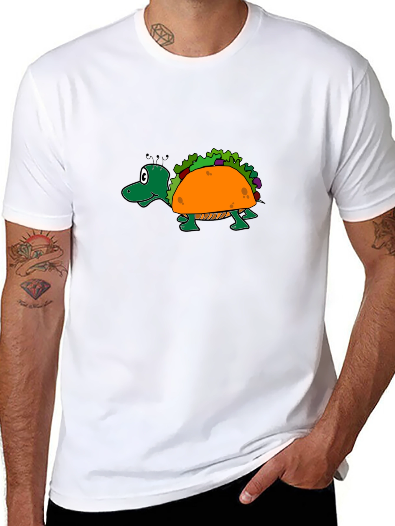 Taco Turtle Graphic Tee - Funny Foodie Shirt