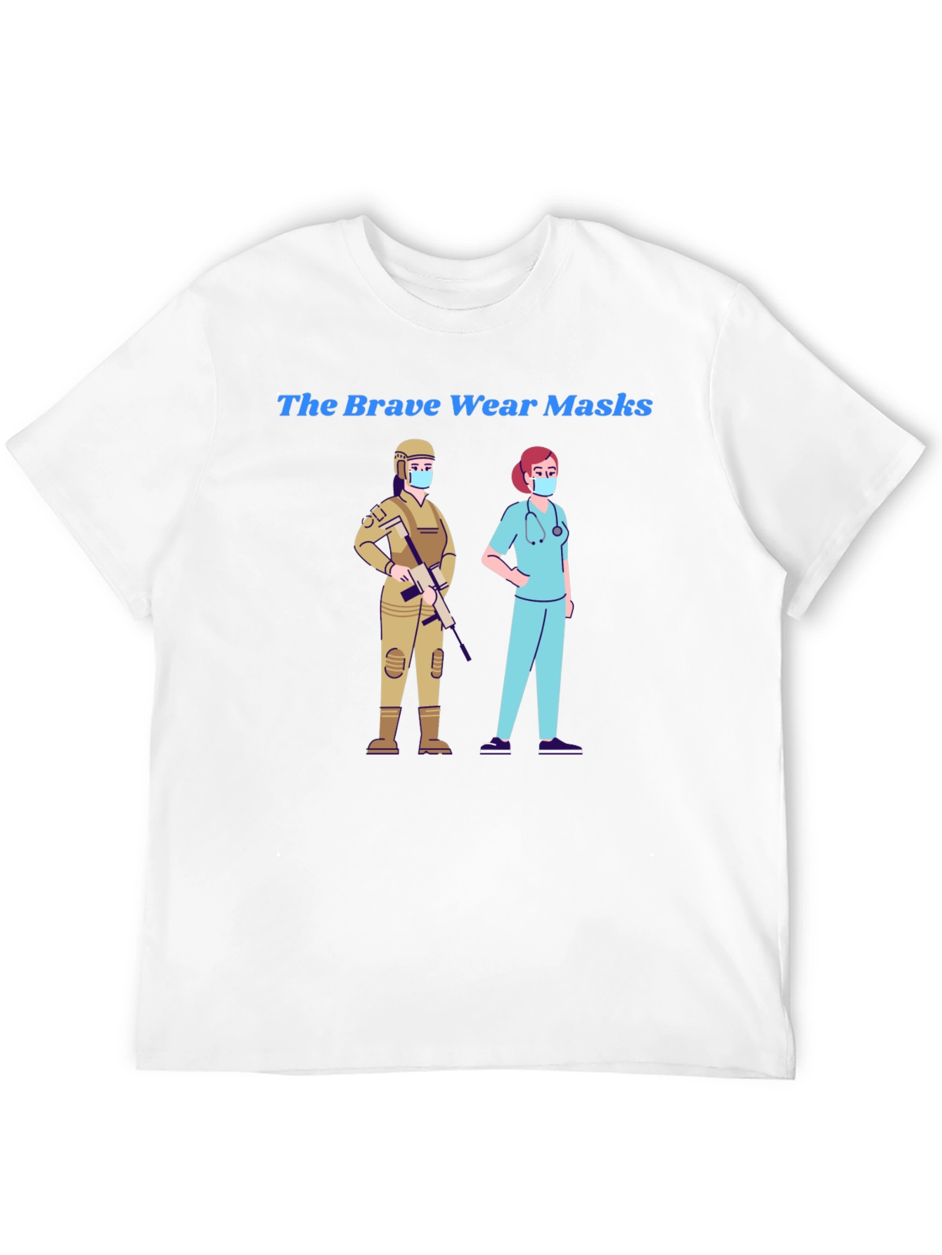 The Brave Wear Masks Graphic Tee