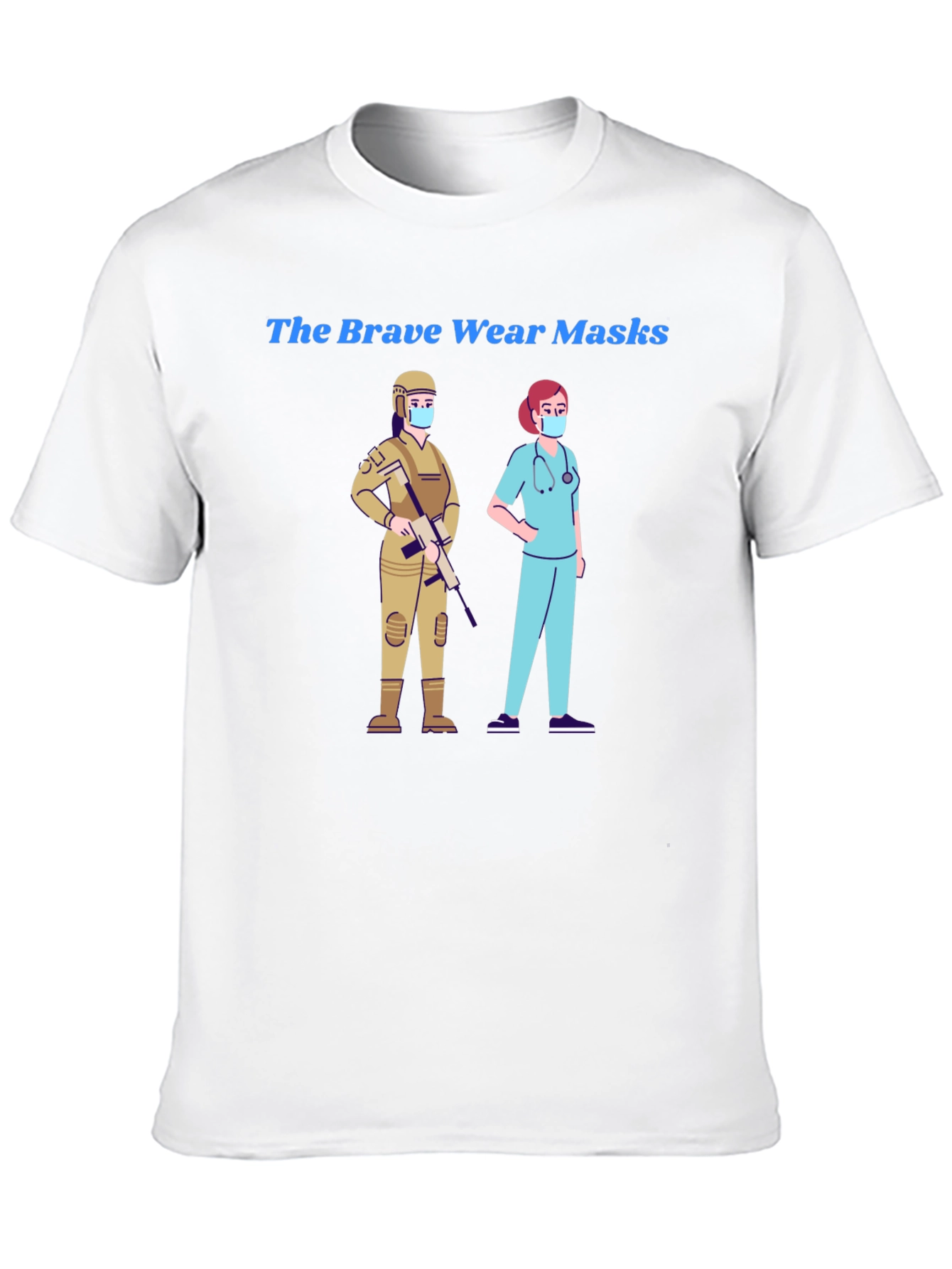 The Brave Wear Masks Graphic Tee