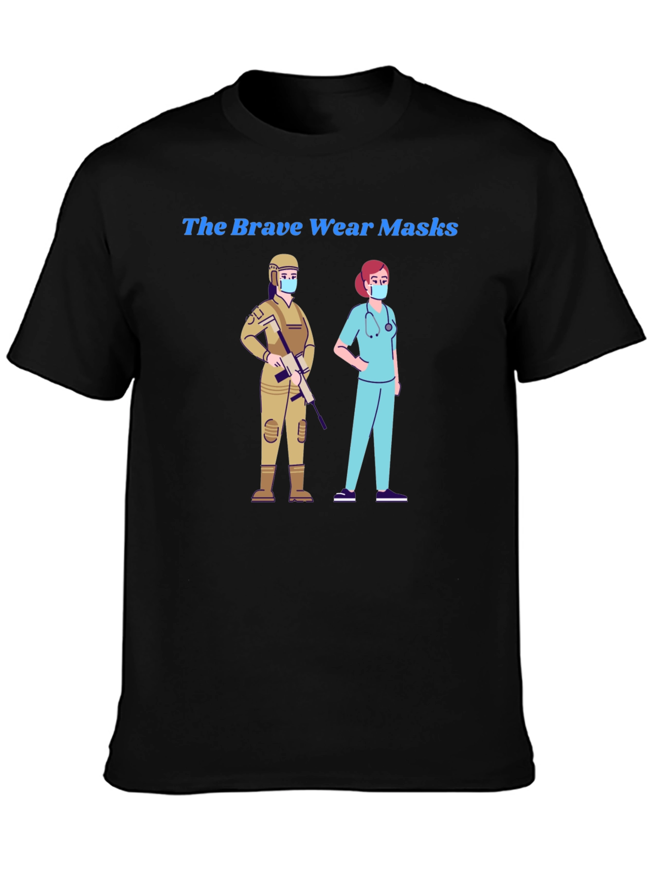 The Brave Wear Masks Graphic Tee