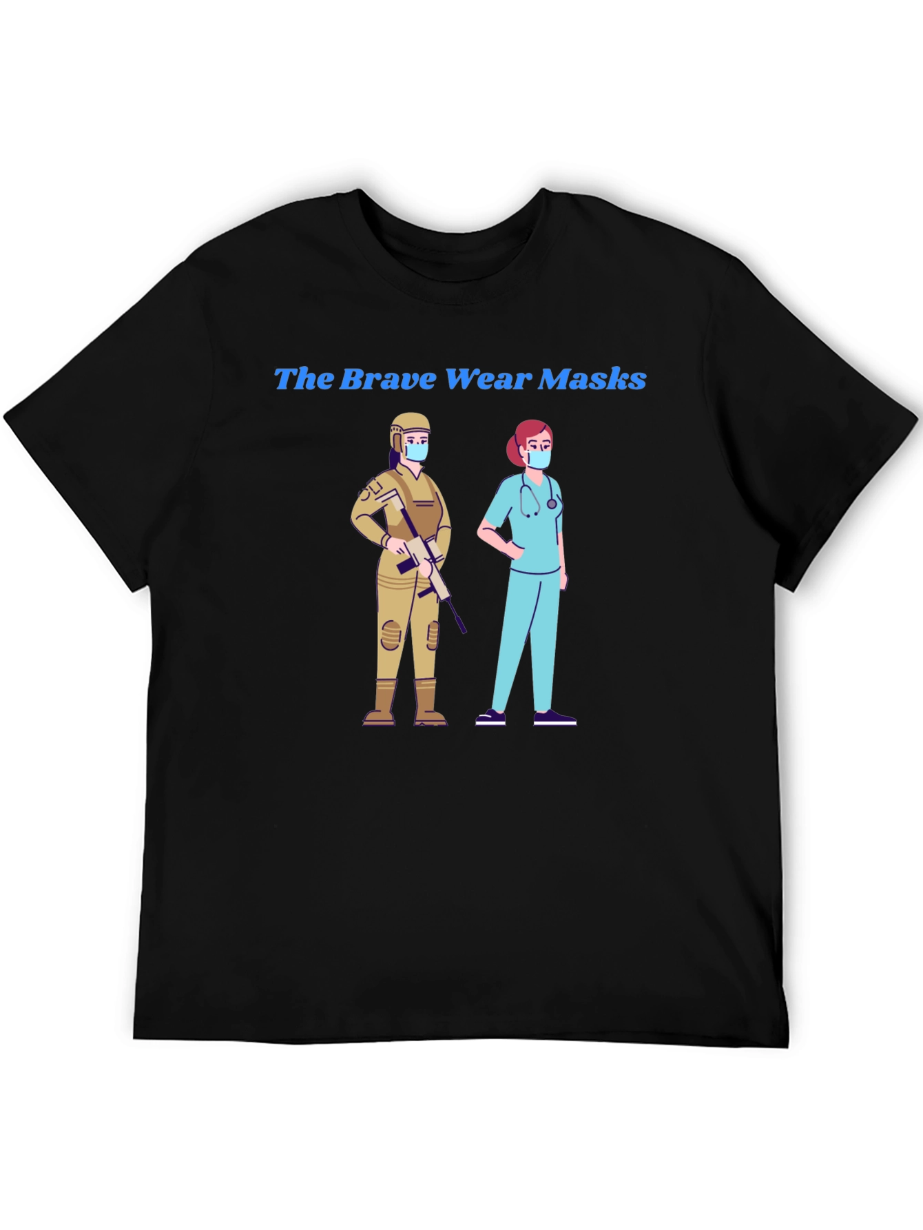 The Brave Wear Masks Graphic Tee