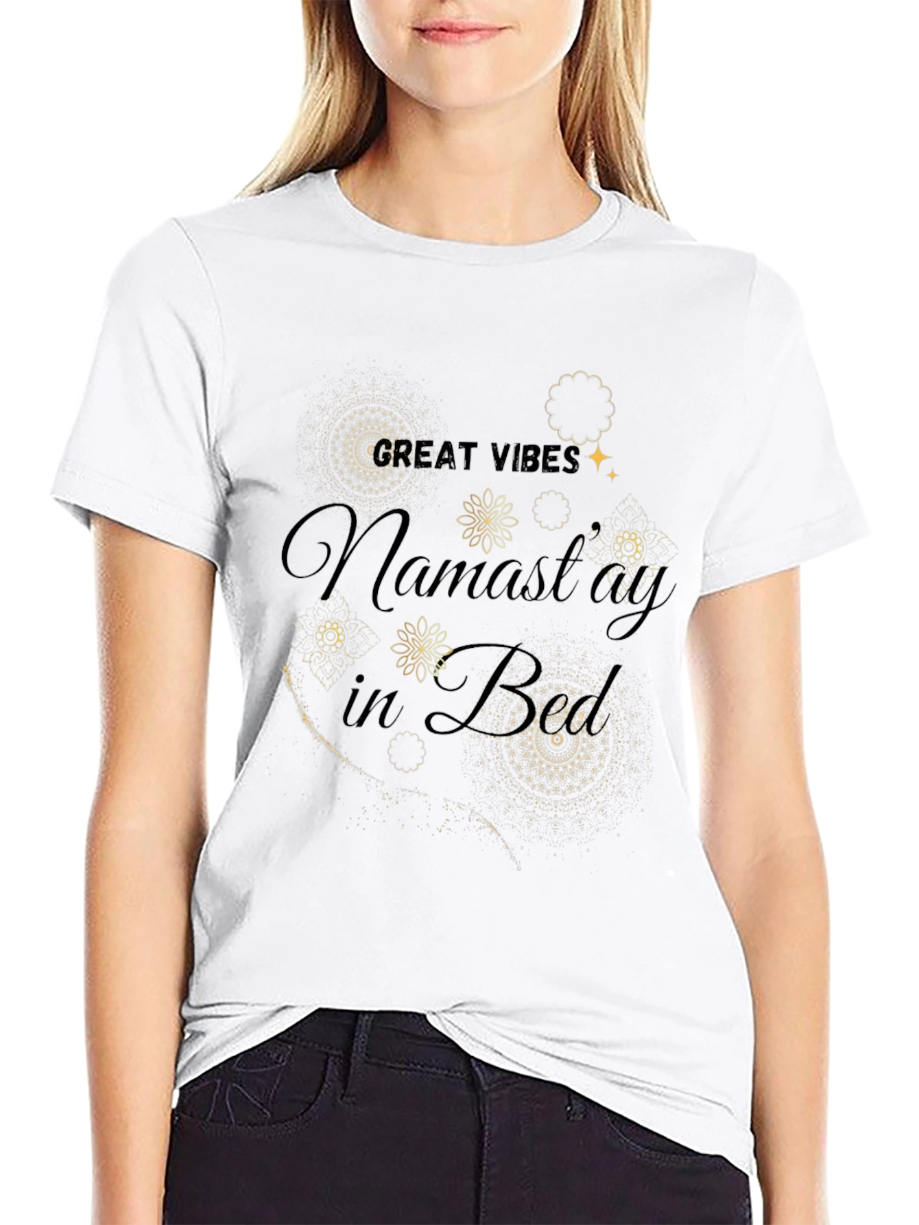 Namaste in Bed Graphic Tee