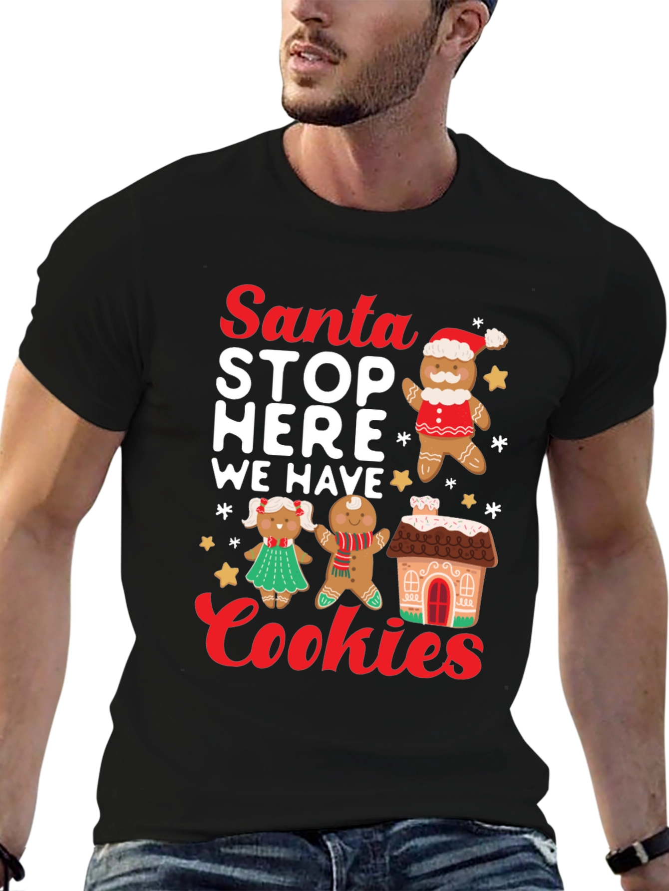 Santa Stop Here Cookies T-Shirt