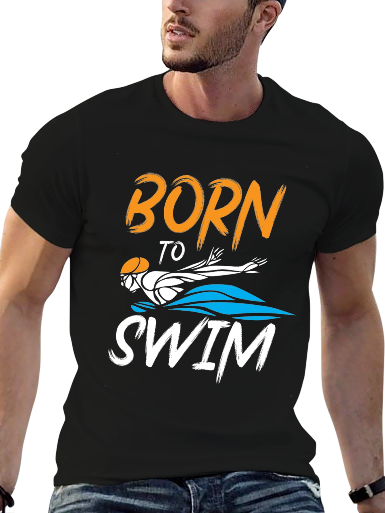 Born To Swim Graphic T-Shirt