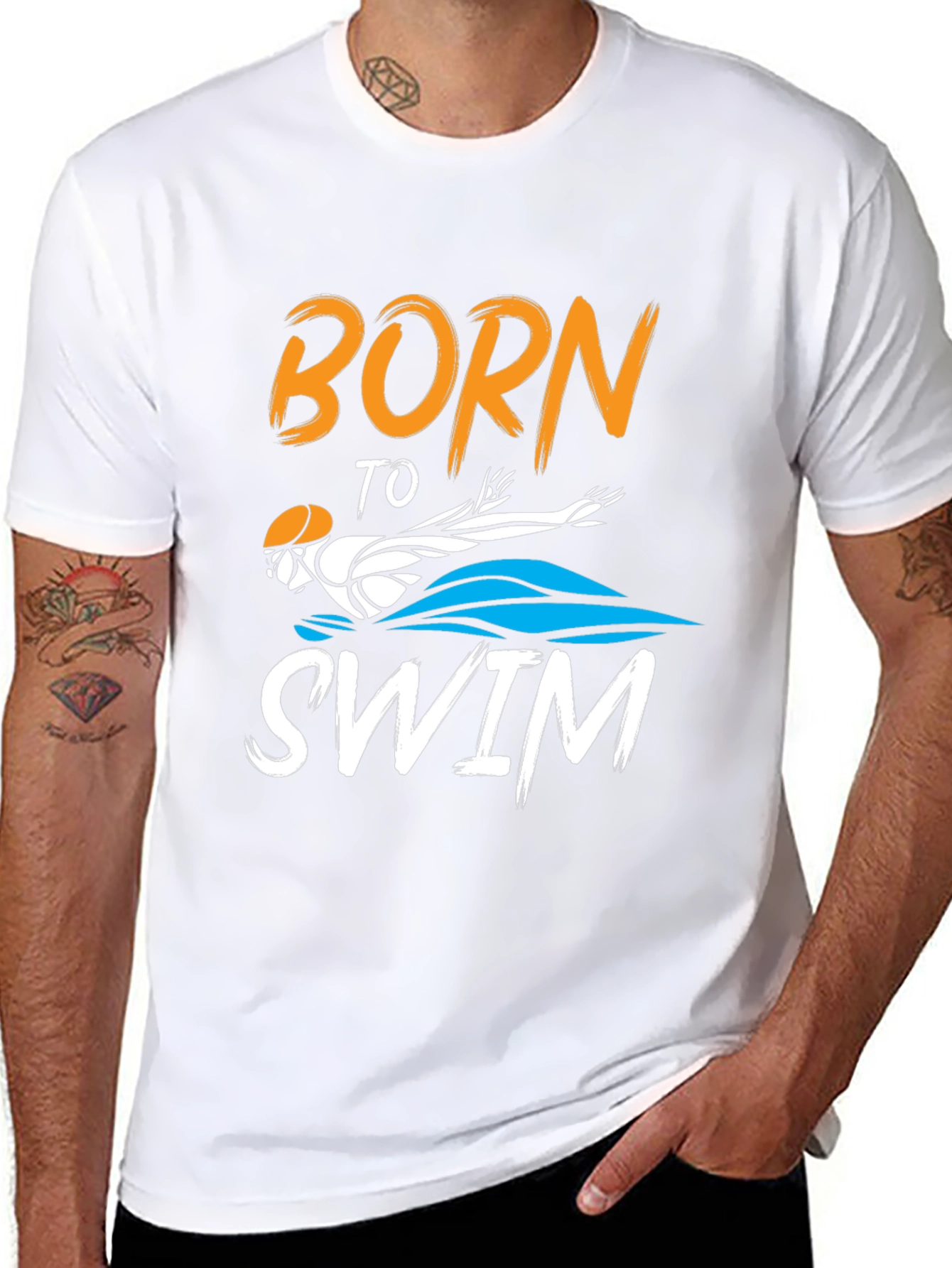Born To Swim Graphic T-Shirt