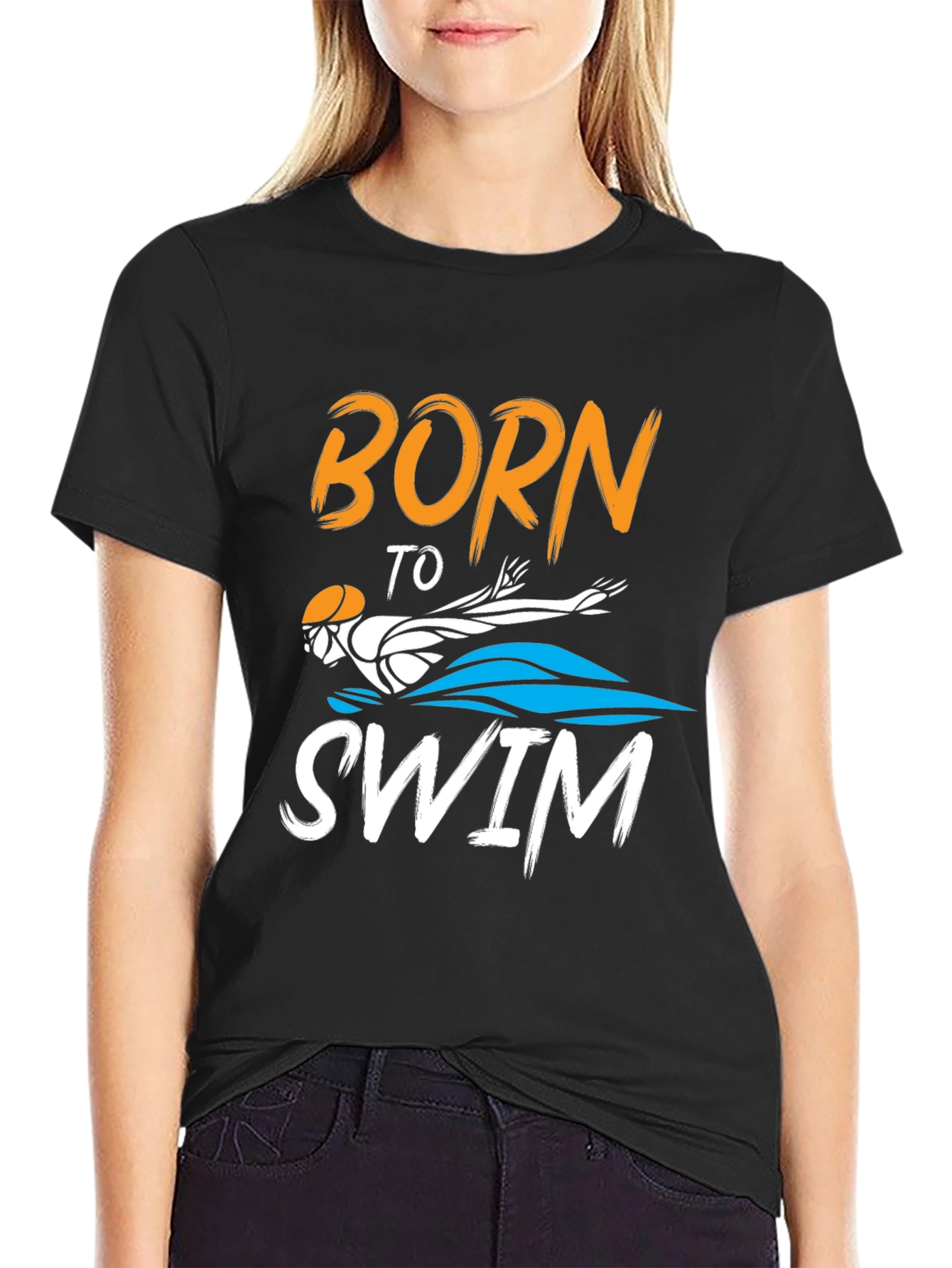 Born To Swim Graphic T-Shirt
