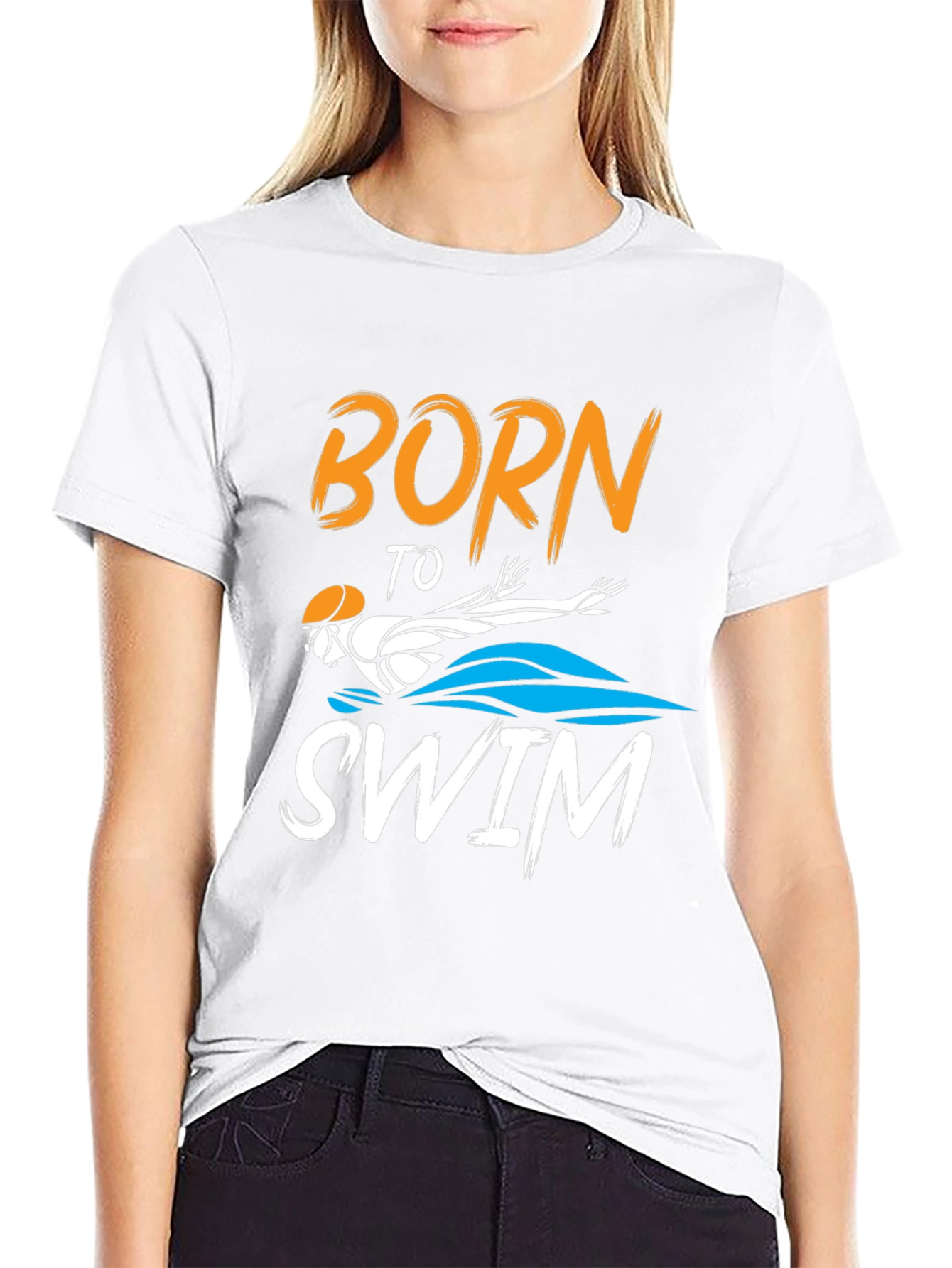 Born To Swim Graphic T-Shirt