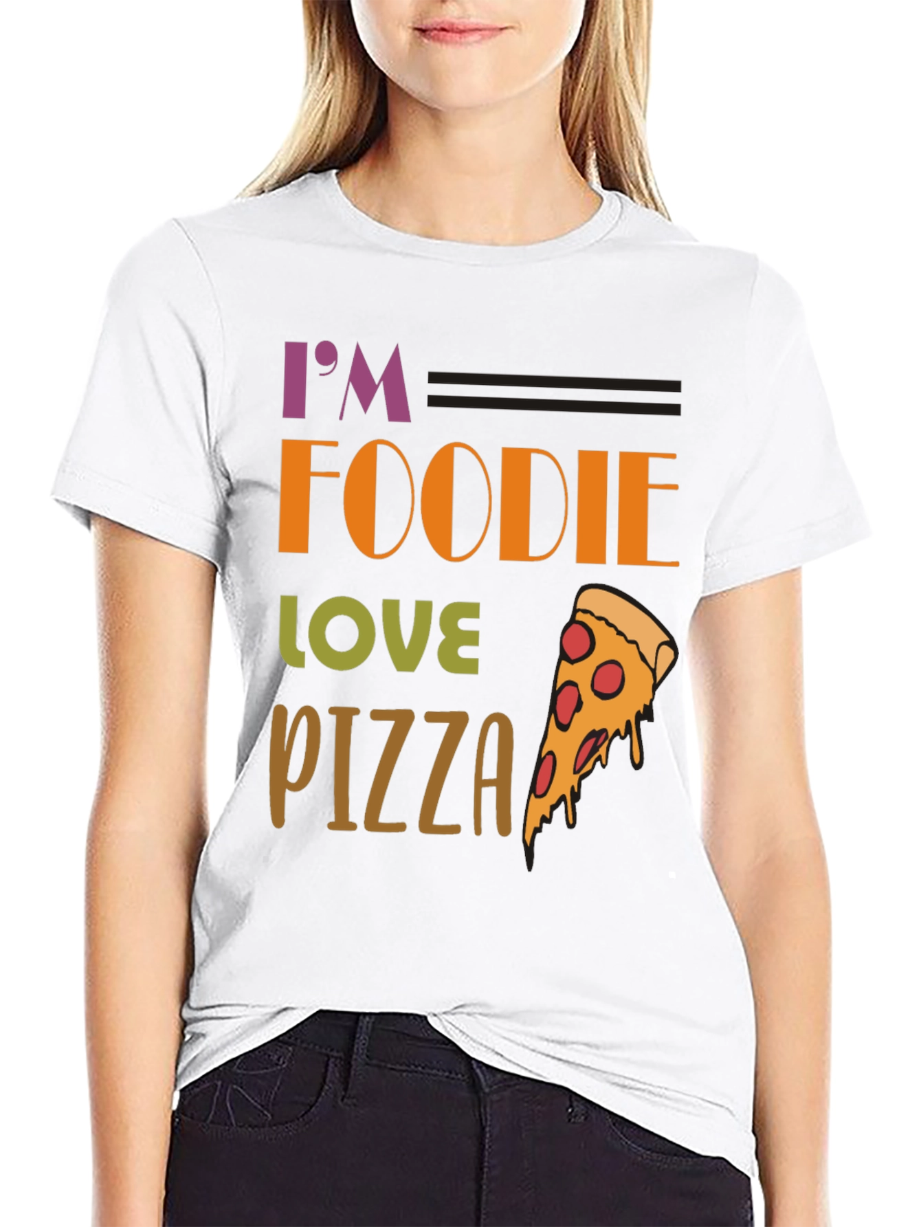 Foodie Pizza Lover Graphic T-Shirt