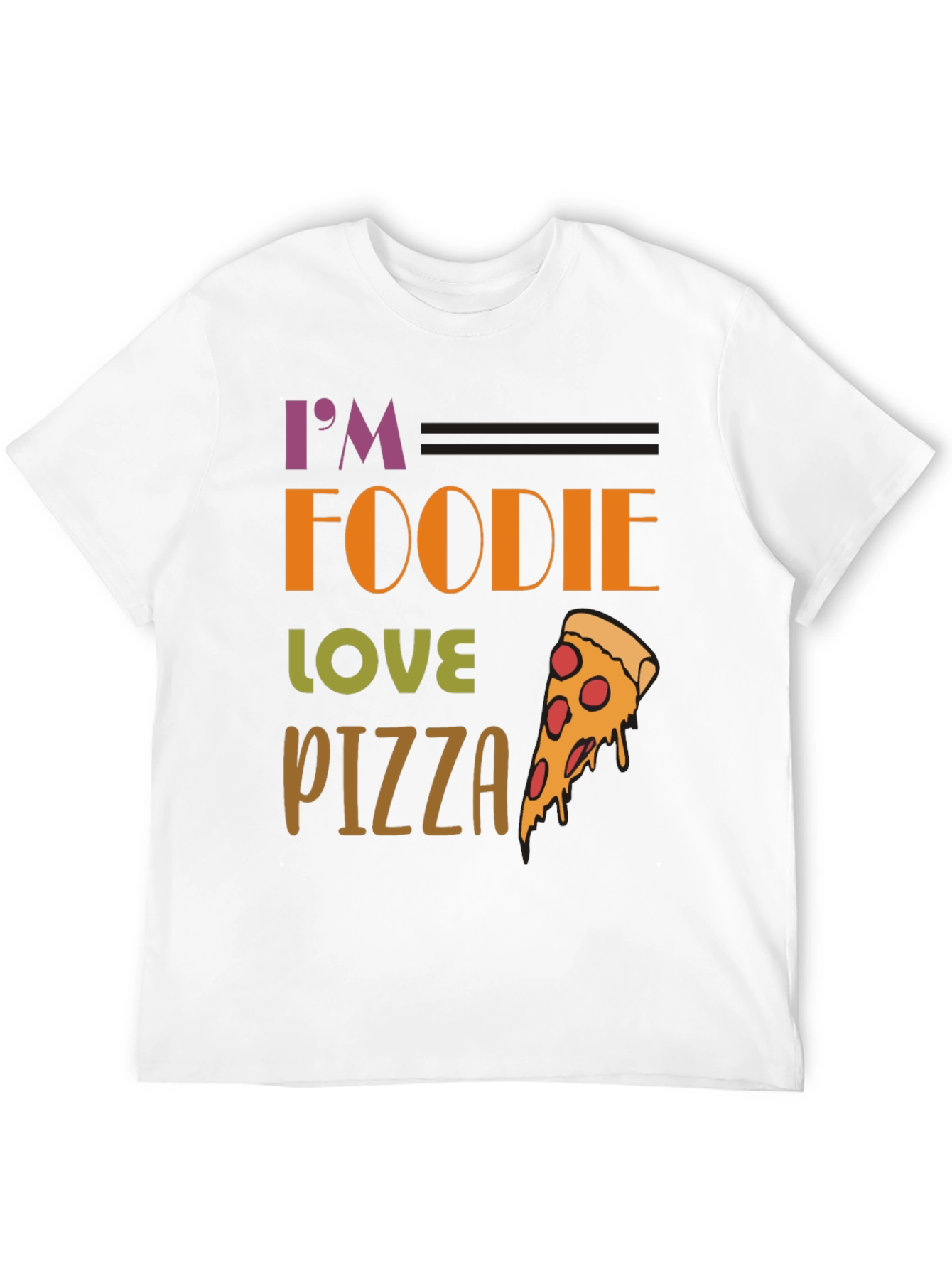 Foodie Pizza Lover Graphic T-Shirt