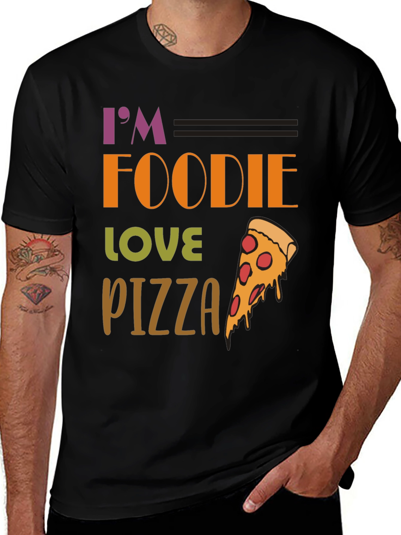 Foodie Pizza Lover Graphic T-Shirt