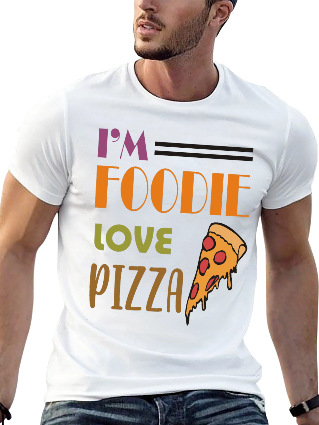 Foodie Pizza Lover Graphic T-Shirt