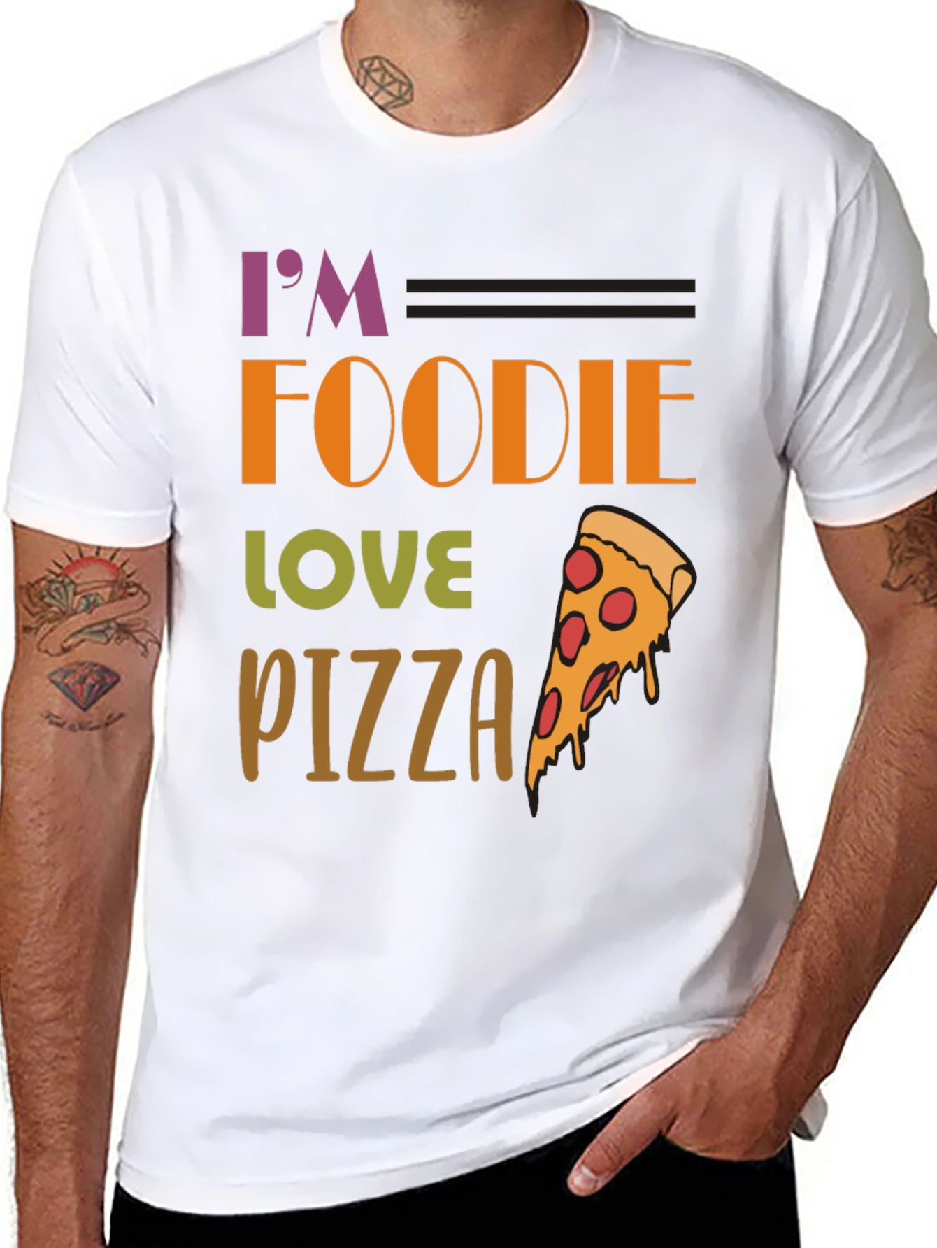 Foodie Pizza Lover Graphic T-Shirt