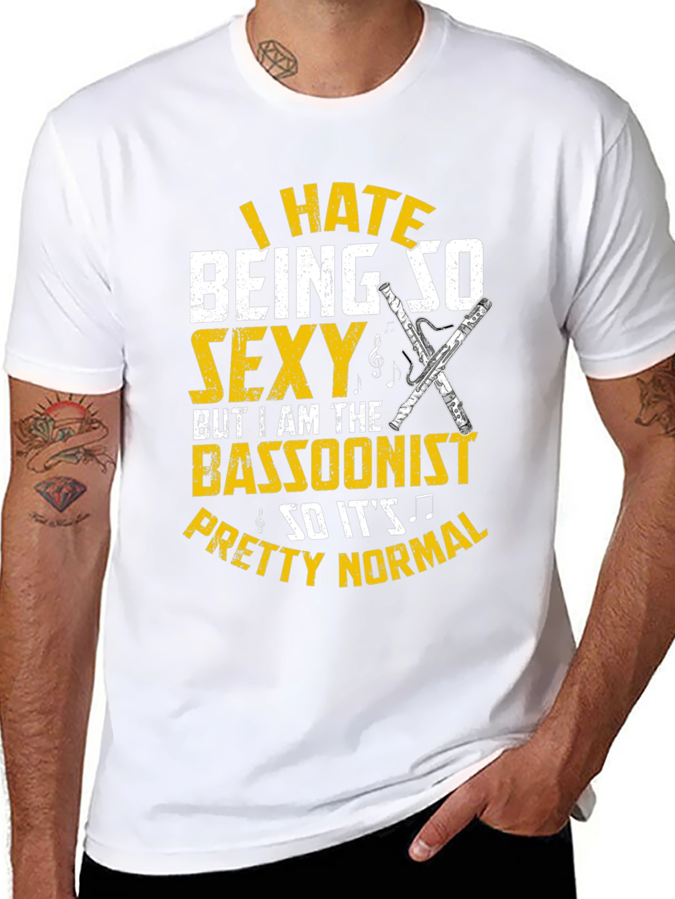 Funny Bassoonist T-Shirt - I Hate Being So Sexy