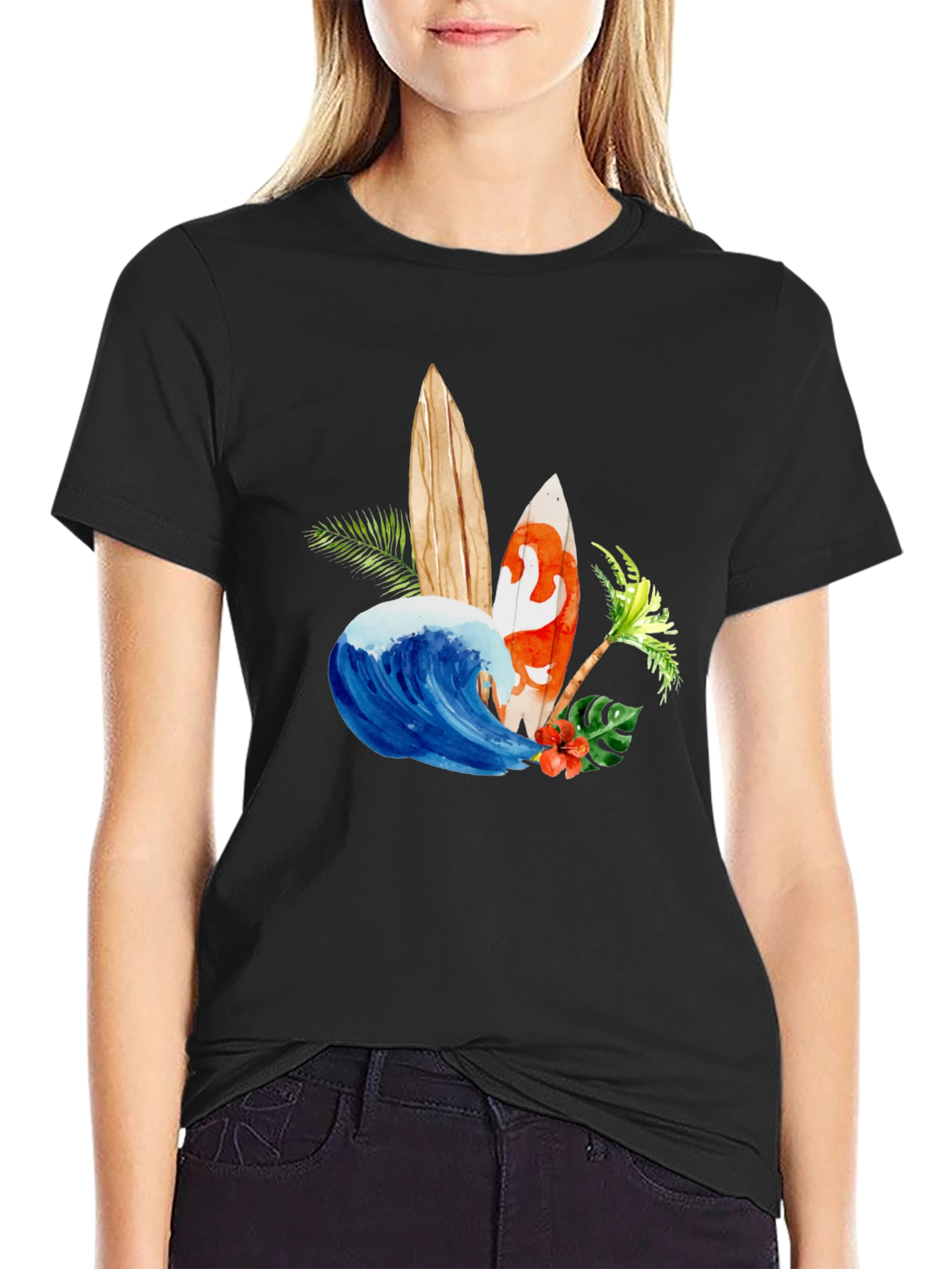 Tropical Surfboards Graphic T-Shirt