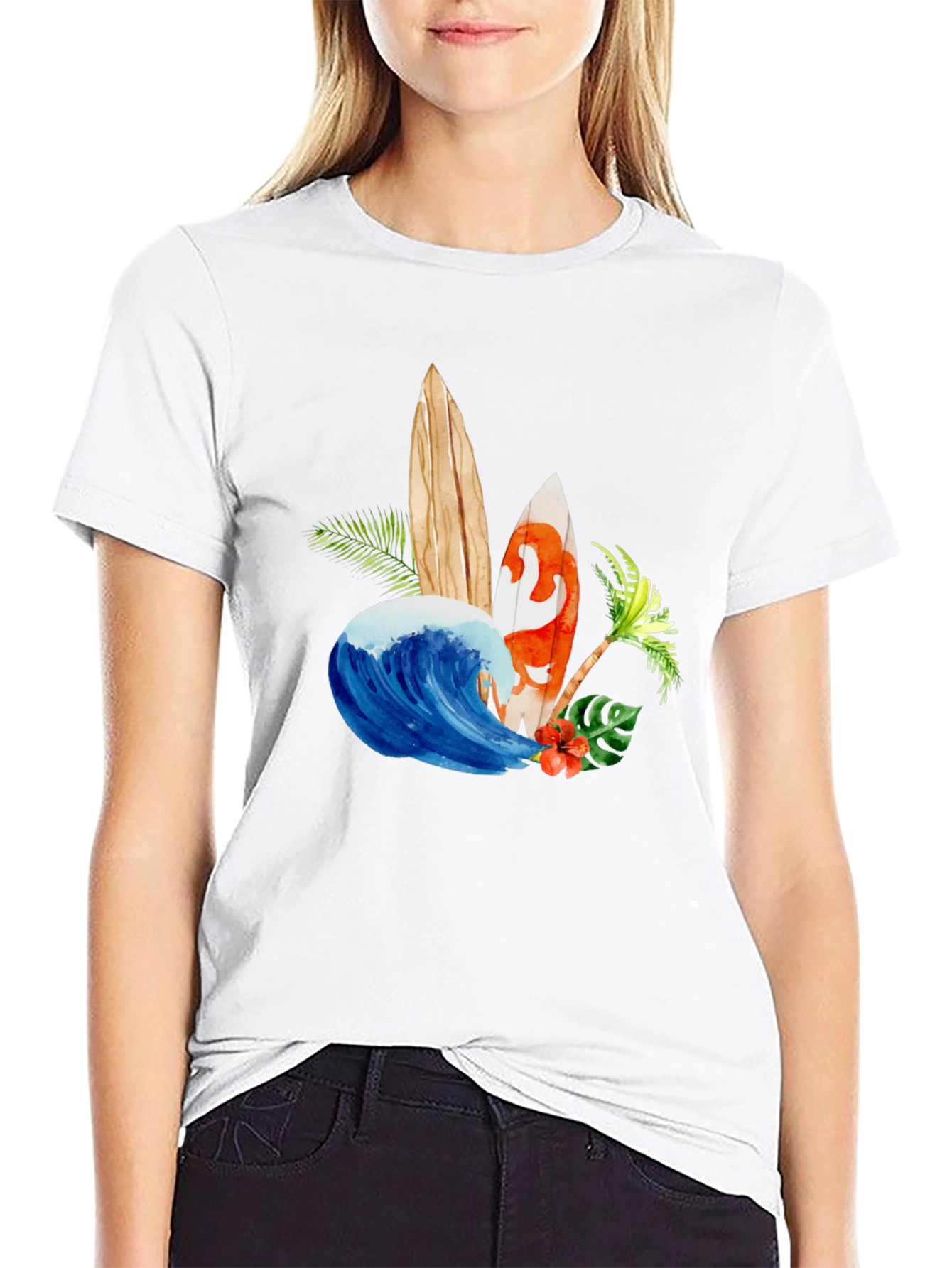 Tropical Surfboards Graphic T-Shirt