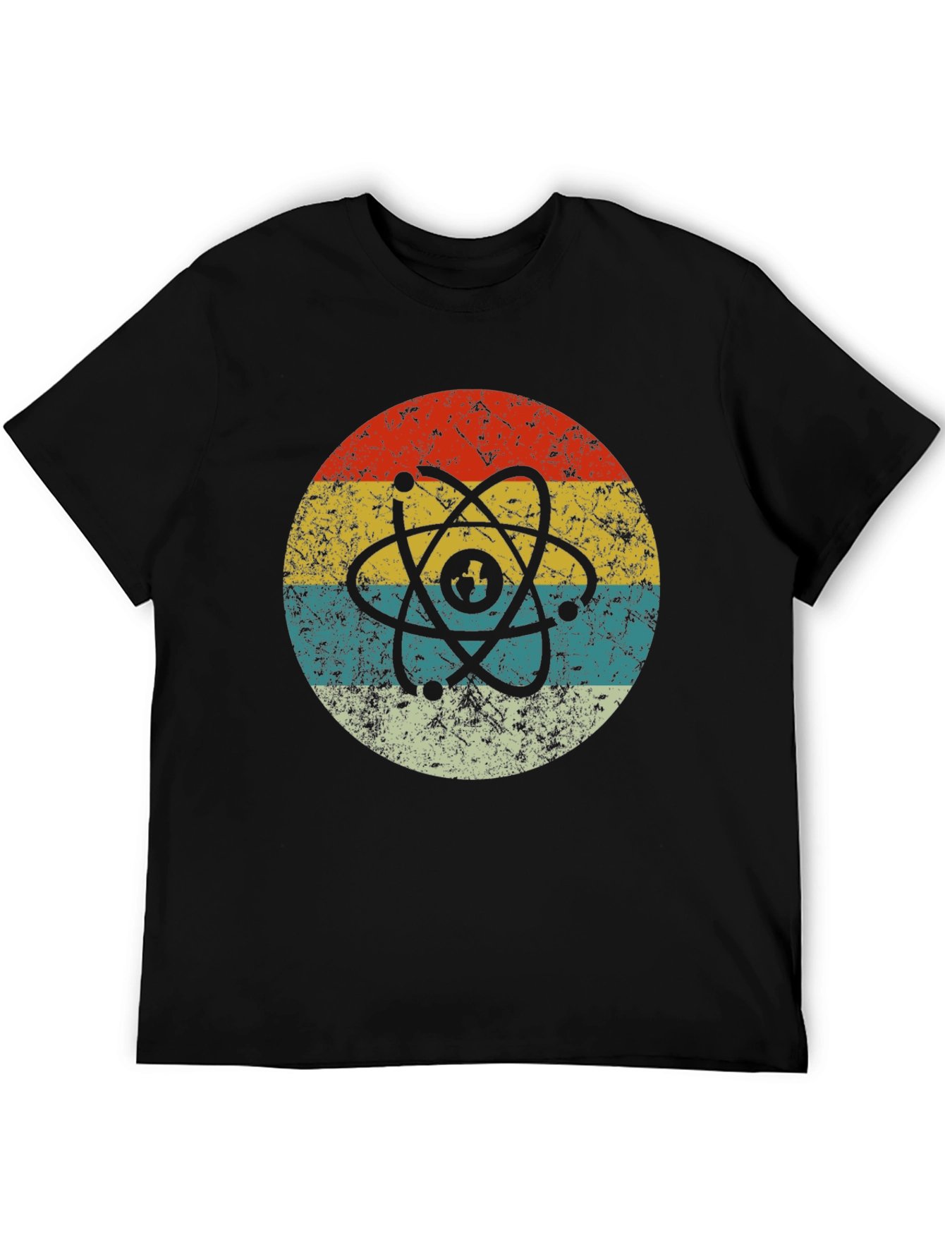 Retro Atom Graphic T-Shirt - Cool Science Design