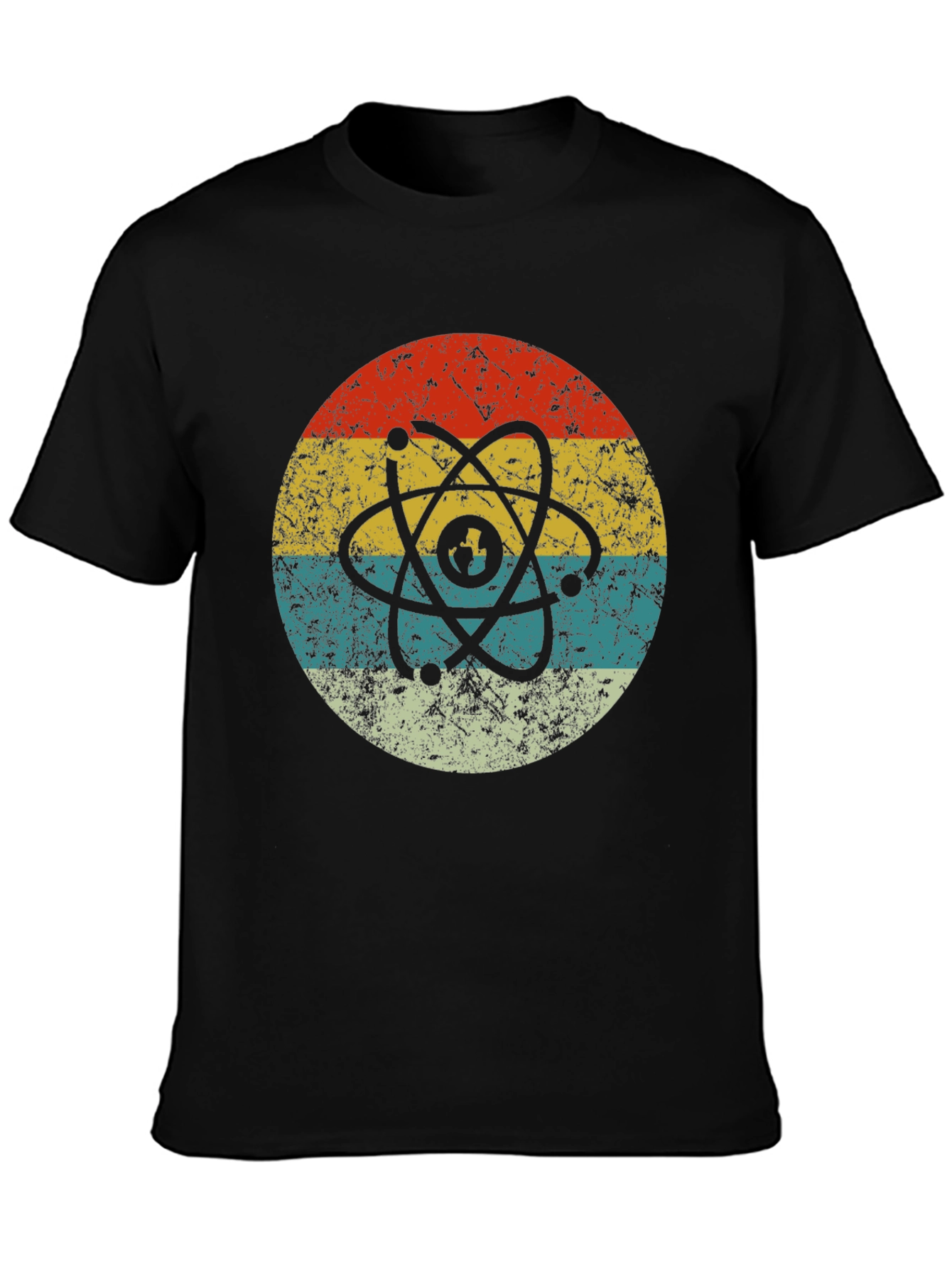 Retro Atom Graphic T-Shirt - Cool Science Design