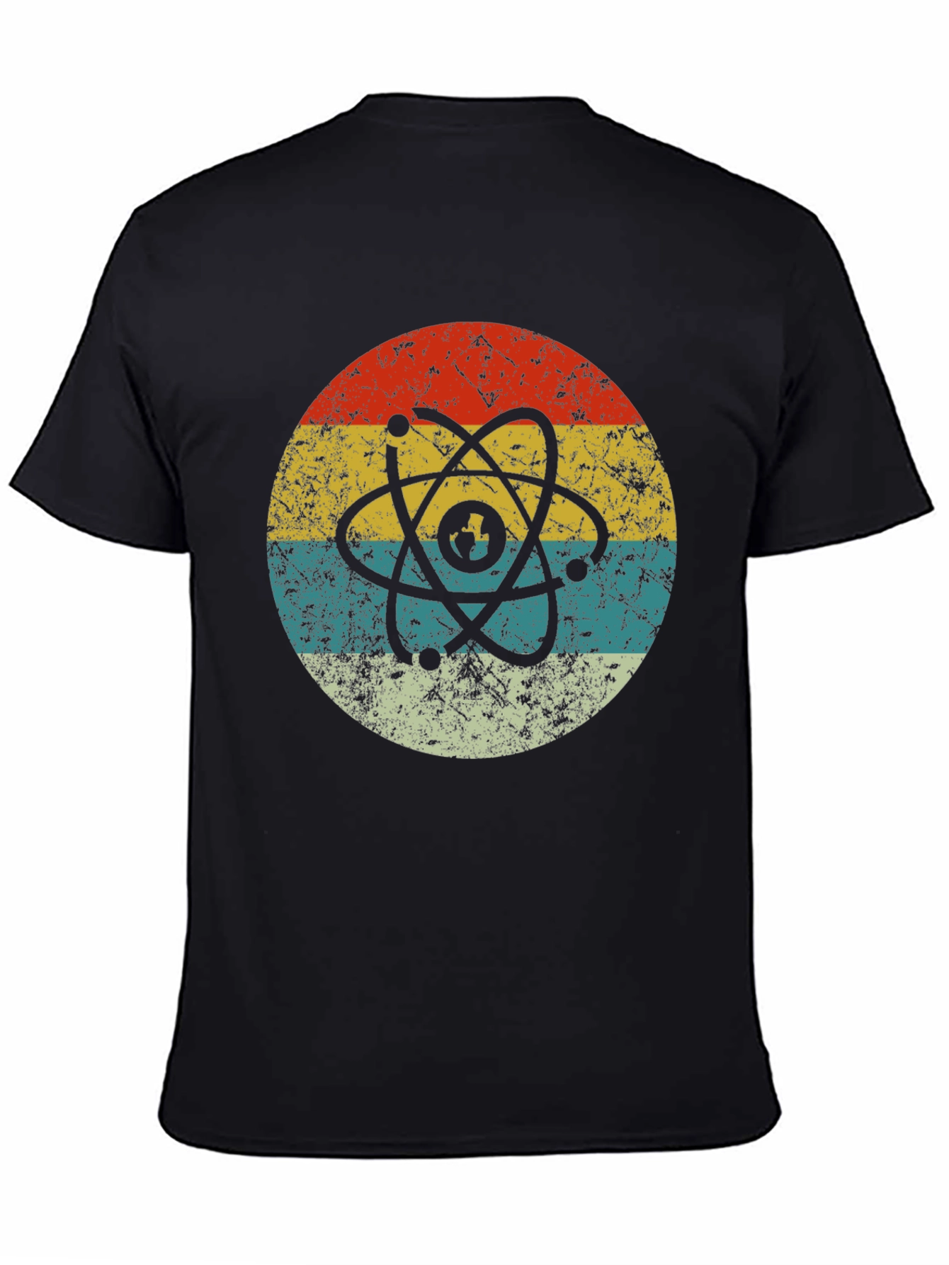 Retro Atom Graphic T-Shirt - Cool Science Design