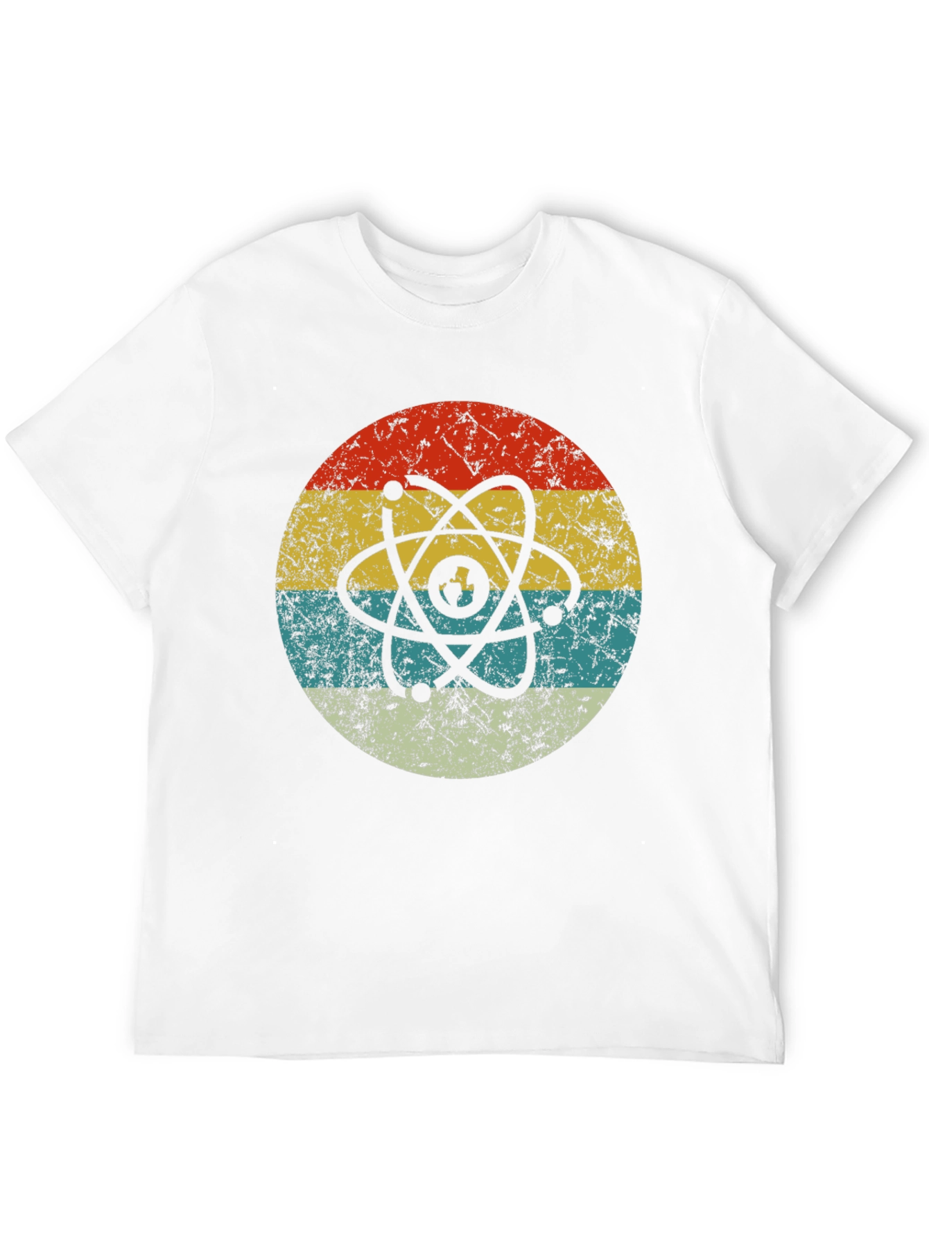 Retro Atom Graphic T-Shirt - Cool Science Design