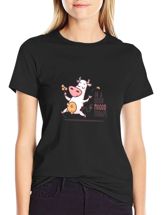Funny Cow T-Shirt - In A Good Moood Today!