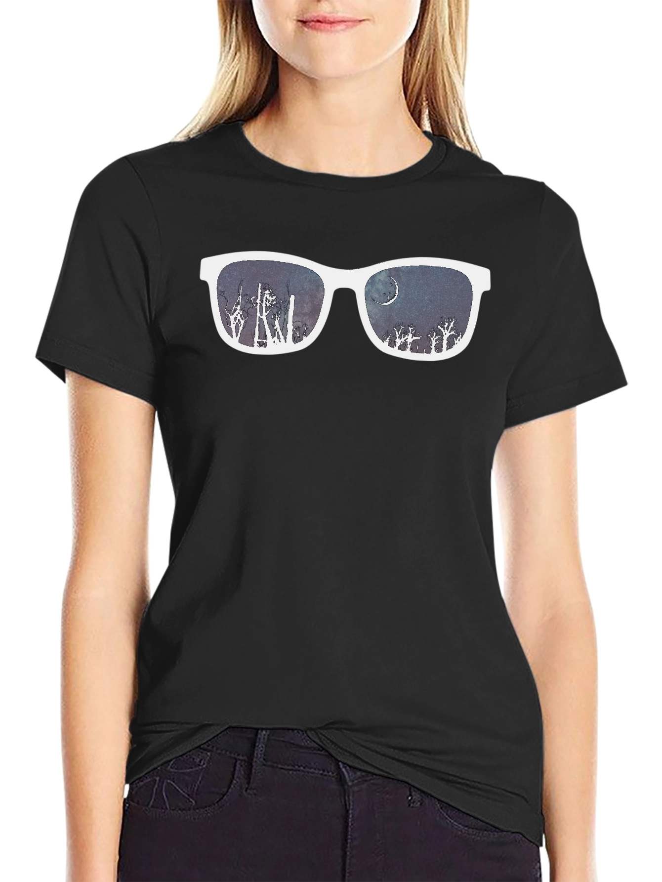 Sunglasses Night Sky T-Shirt