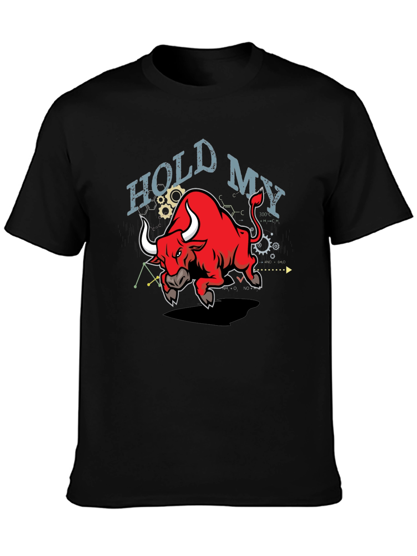 Hold My Bull T-Shirt - Funny Animal Graphic Tee