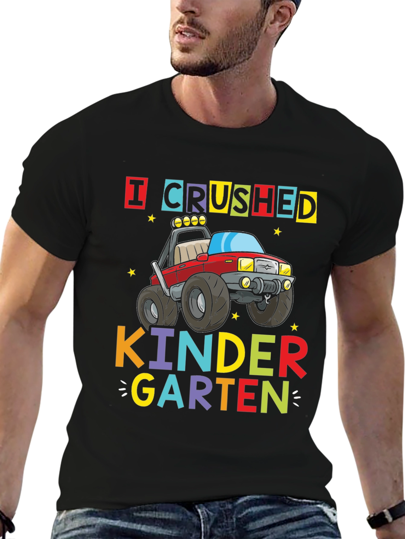 Crushed Kindergarten Monster Truck Graphic Tee