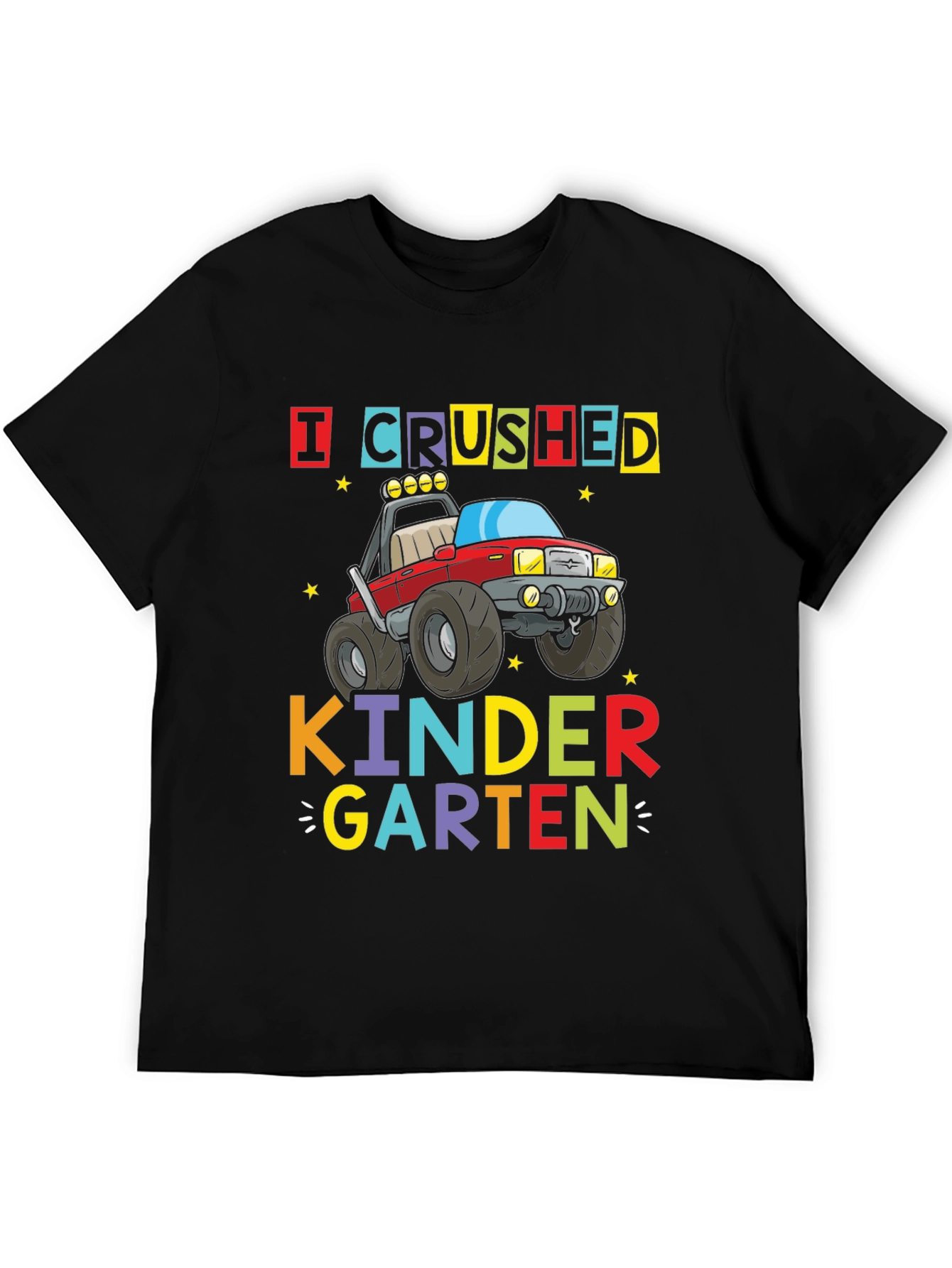 Crushed Kindergarten Monster Truck Graphic Tee